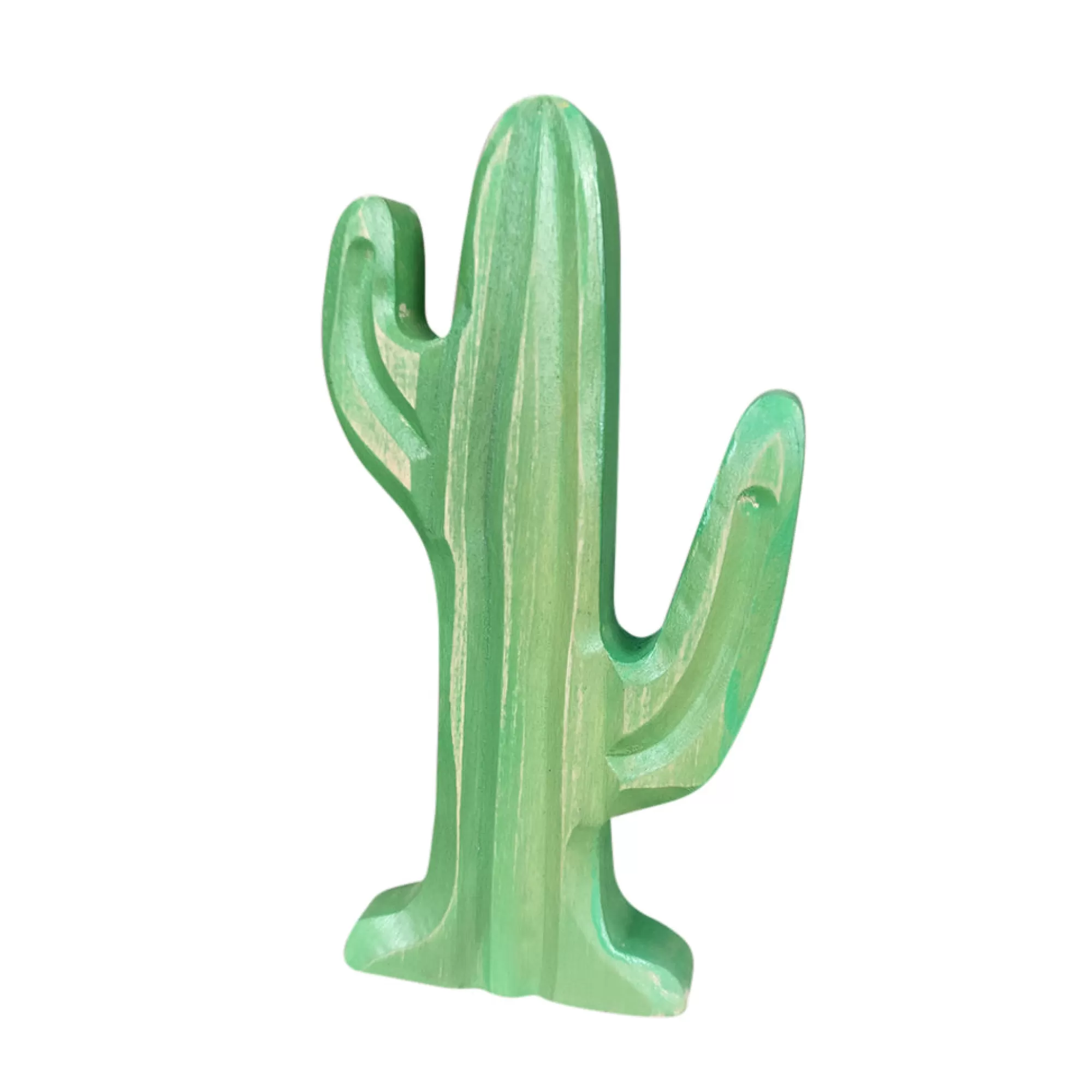 Green Taiga Wooden Trees-Wooden Cactus - Large