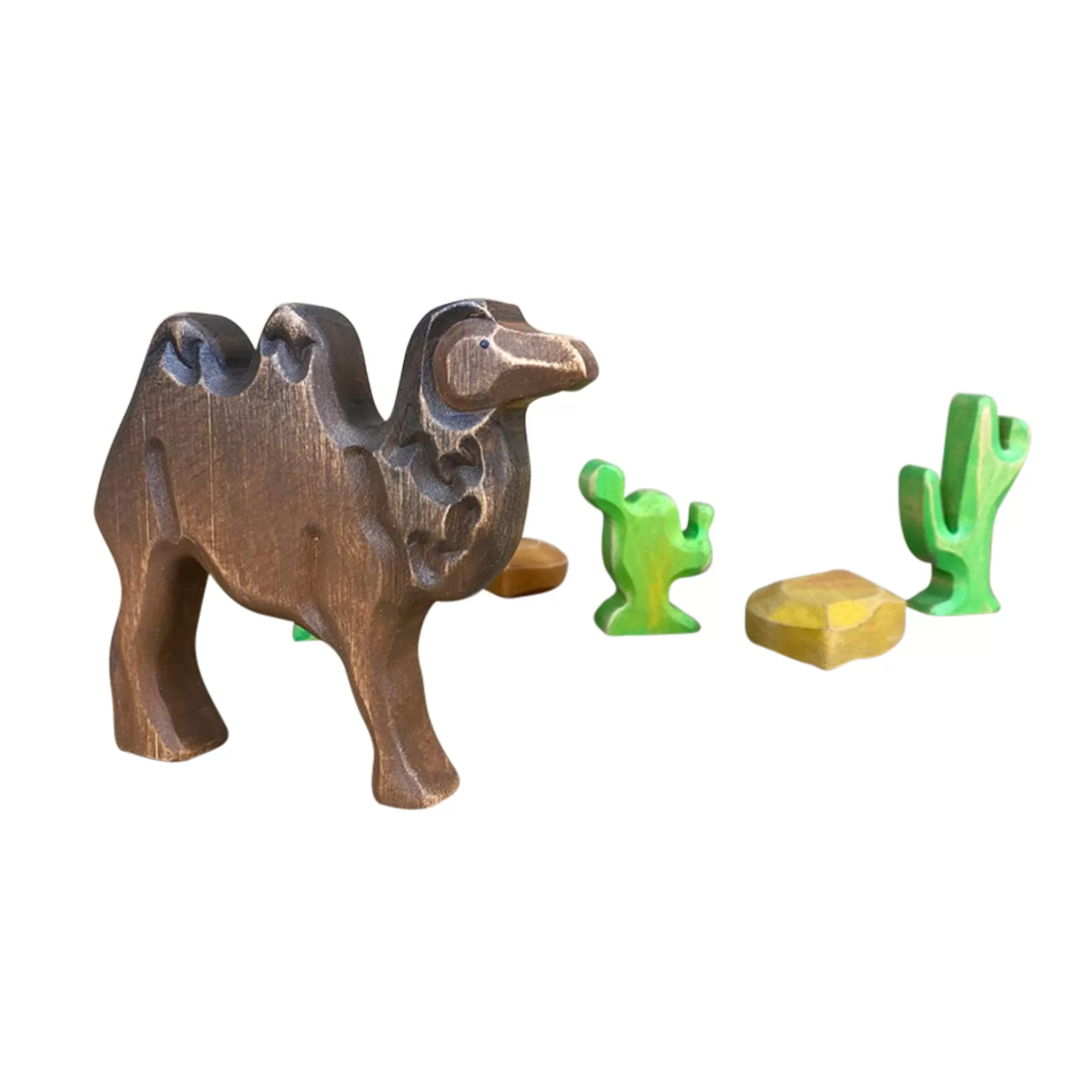 Green Taiga Farm Animals-Wooden Camel