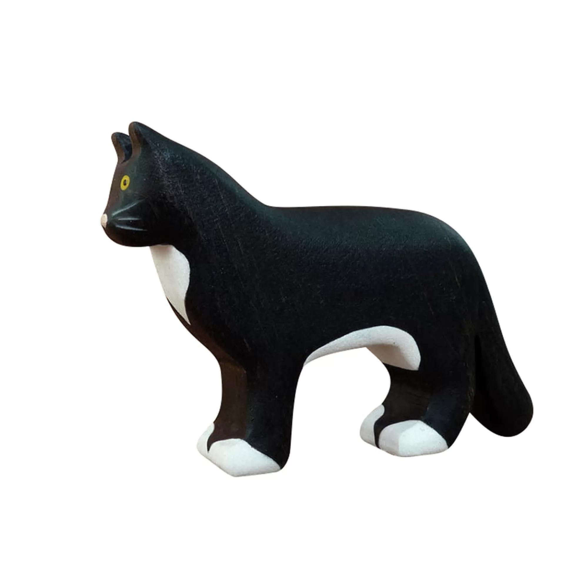 Forest Melody Waldorf Inspired-Wooden Cat - Black