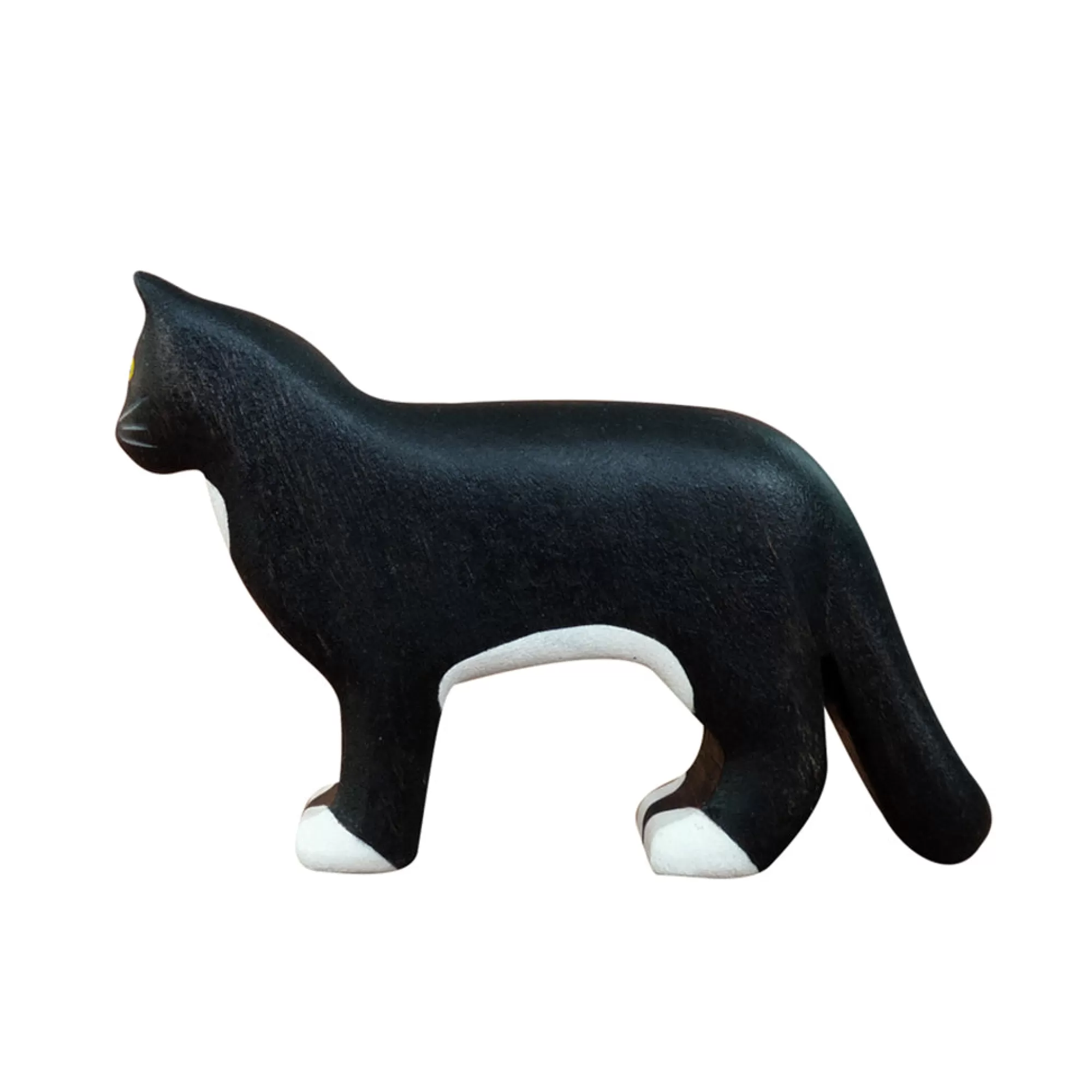 Forest Melody Waldorf Inspired-Wooden Cat - Black