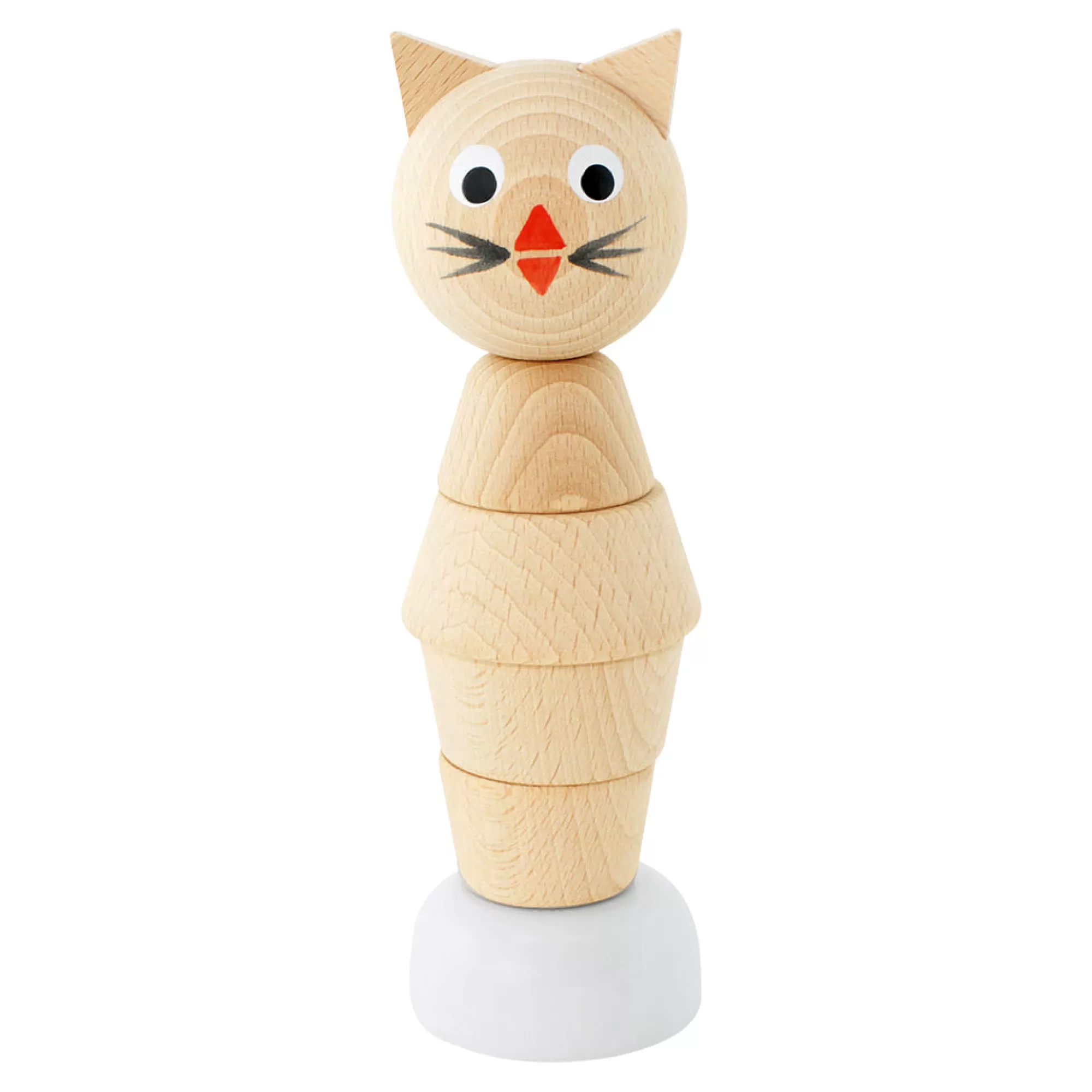 Miva Vacov Montessori Toys-Wooden Cat Stacking Puzzle - Chloe