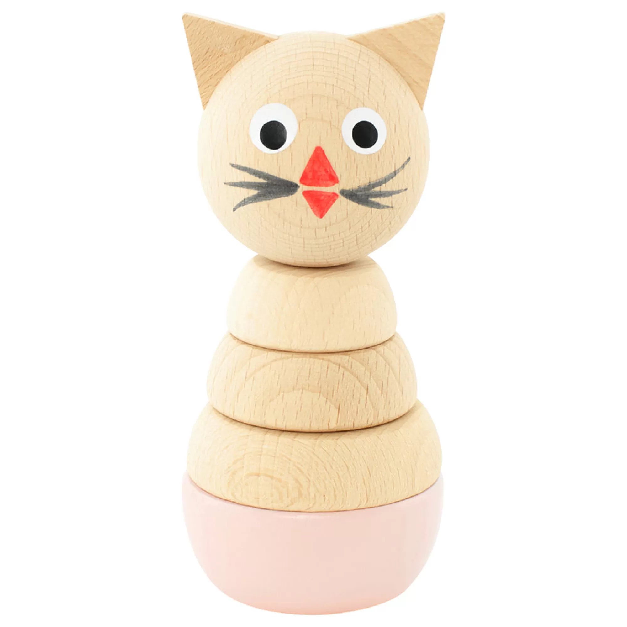 Miva Vacov Montessori Toys-Wooden Cat Stacking Puzzle - Victoria