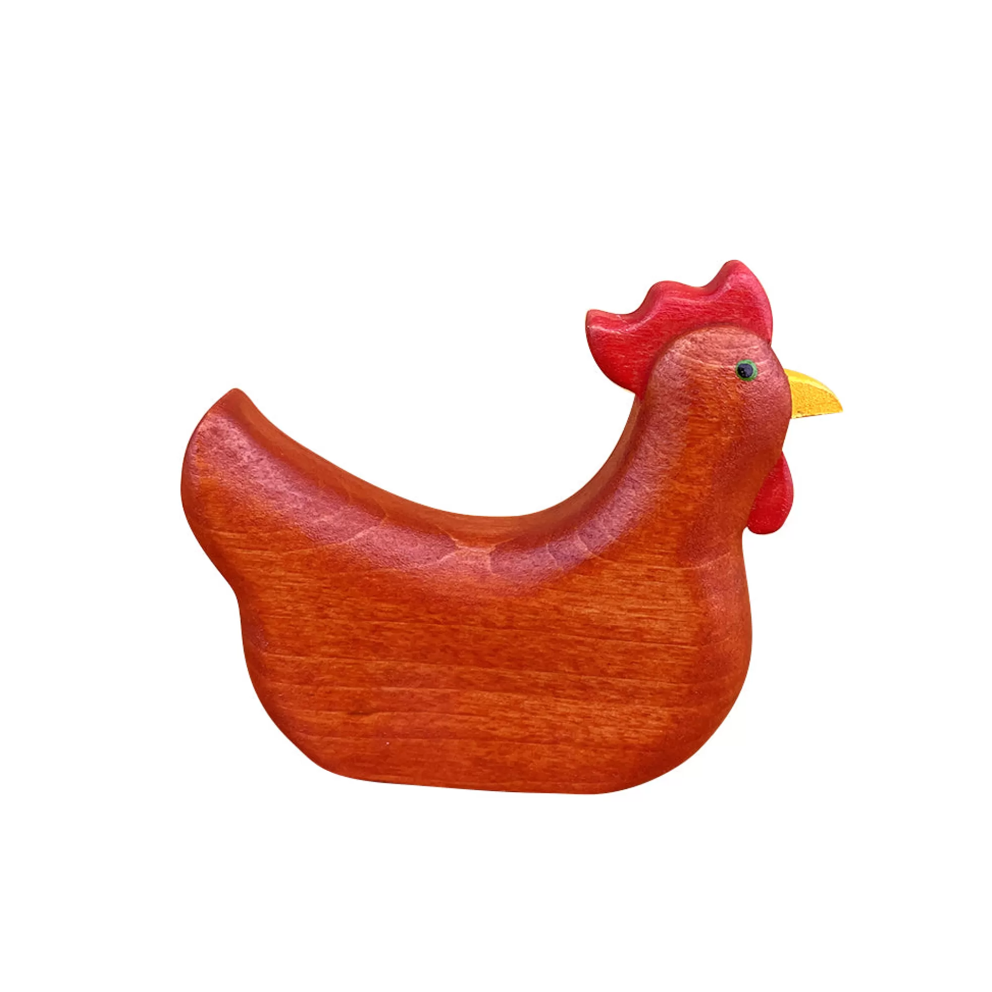 Forest Melody Waldorf Inspired-Wooden Chicken - Laying