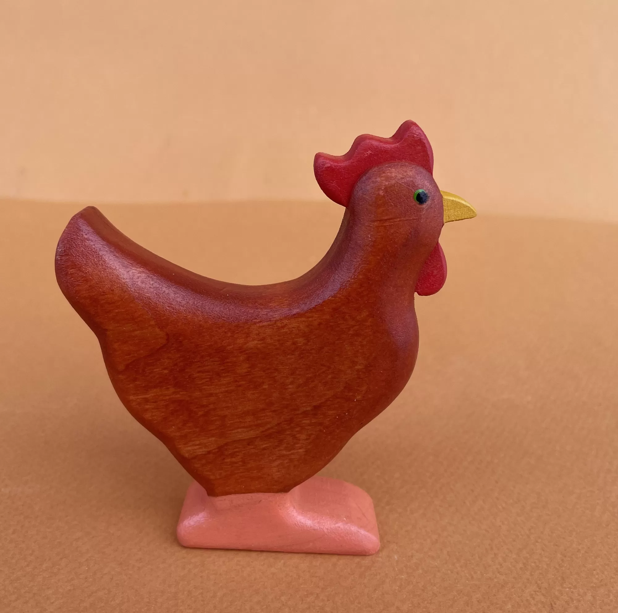 Forest Melody Waldorf Inspired-Wooden Chicken - Standing