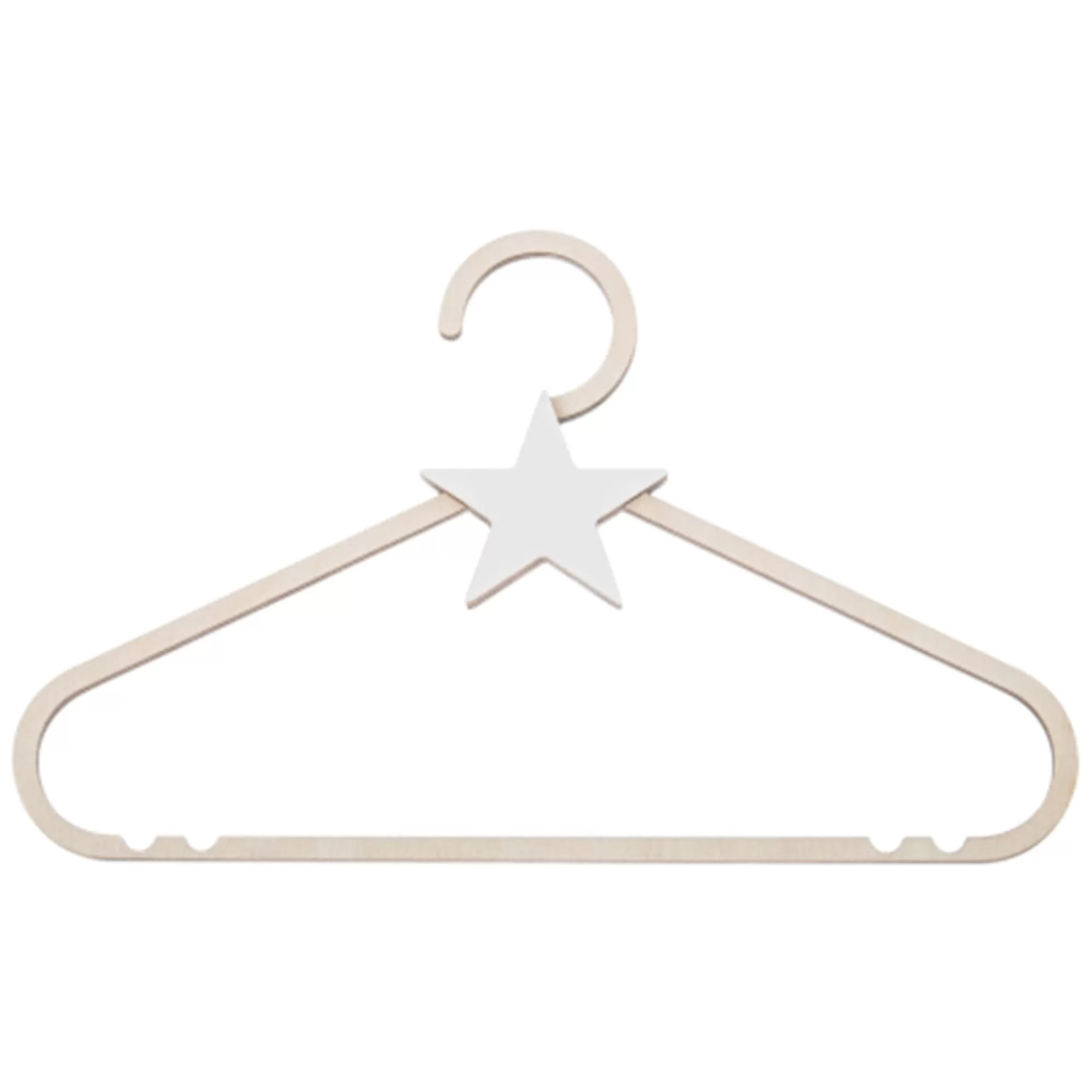 Bartu Bedding & Decor-Wooden Clothes Hanger - Star