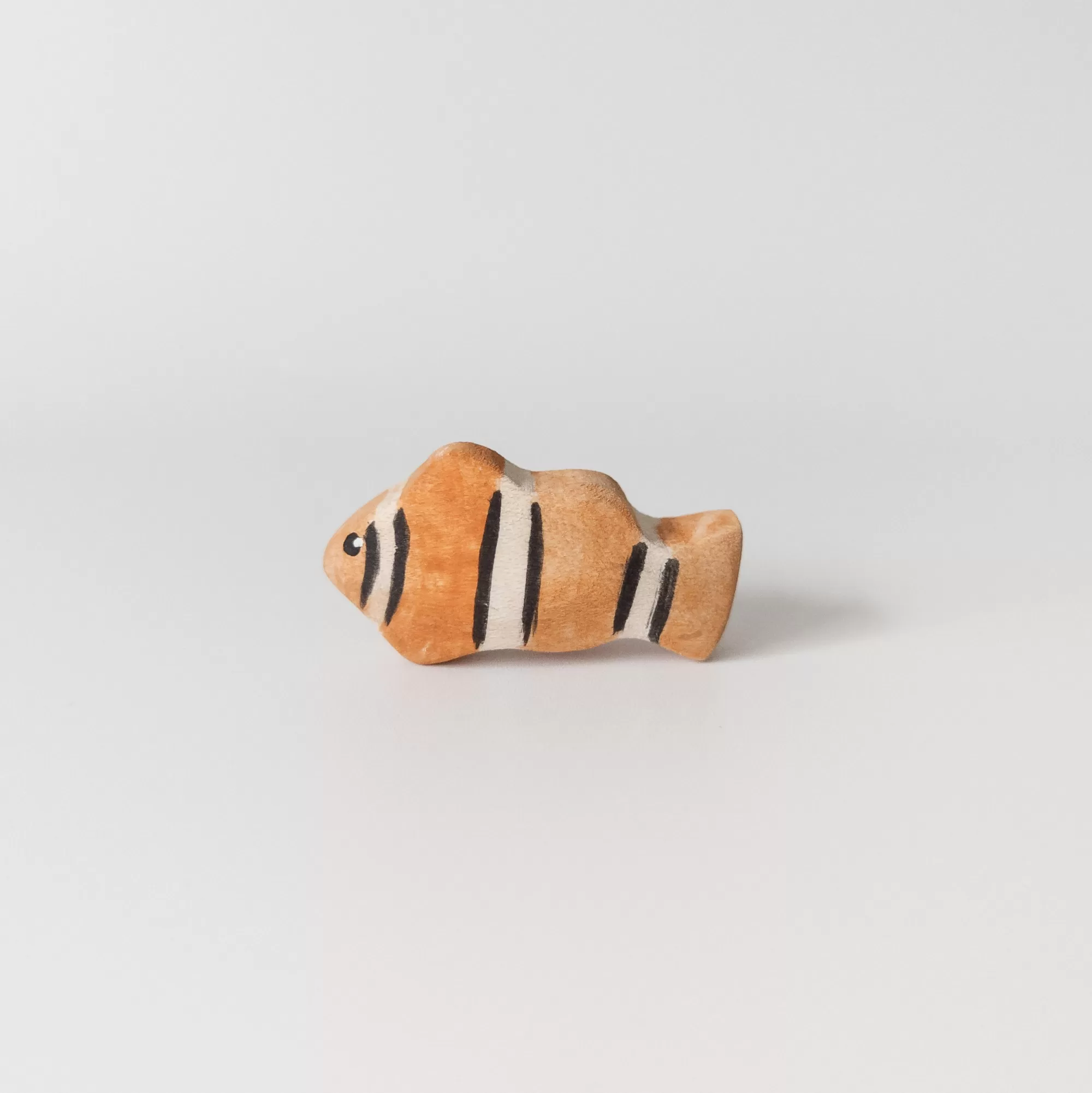 NOM Handcrafted Waldorf Inspired-Wooden Clown Fish