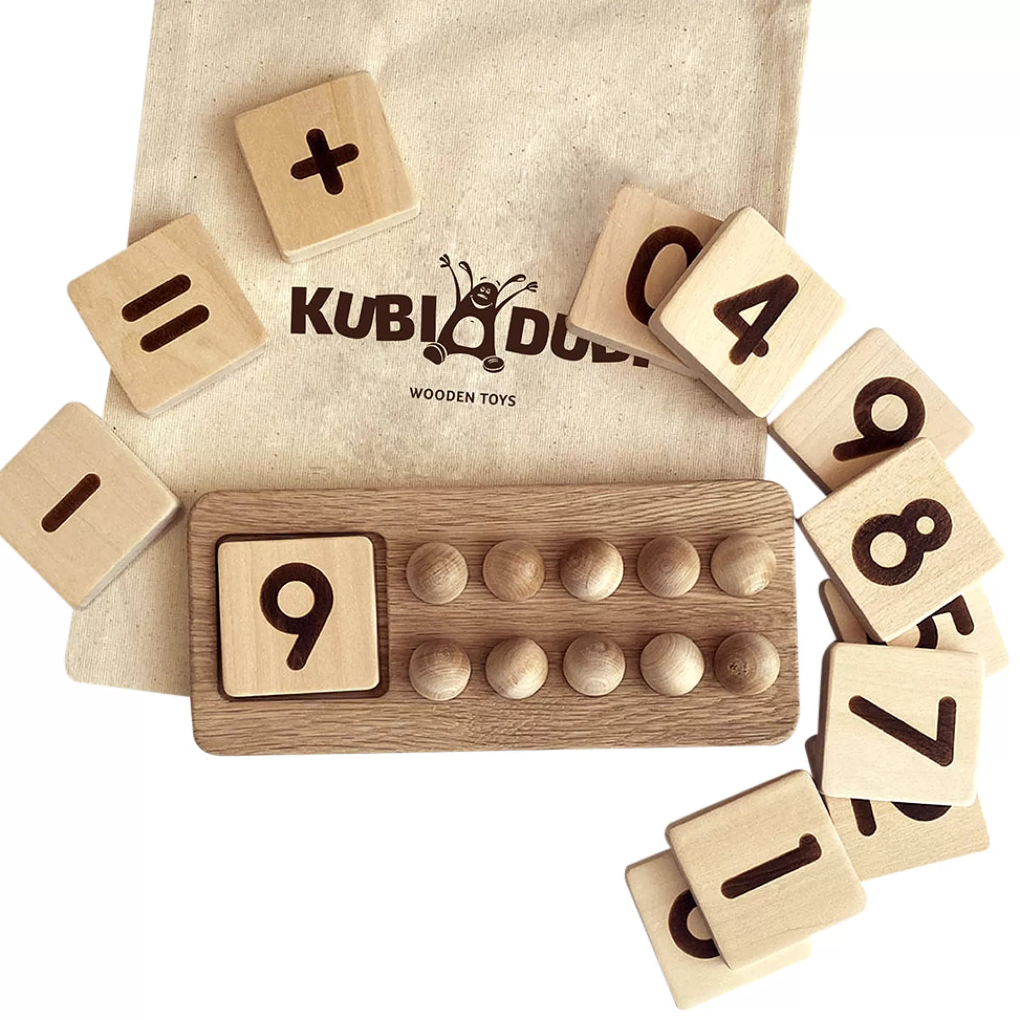 Kubi Dubi Montessori Toys-Wooden Counting Board