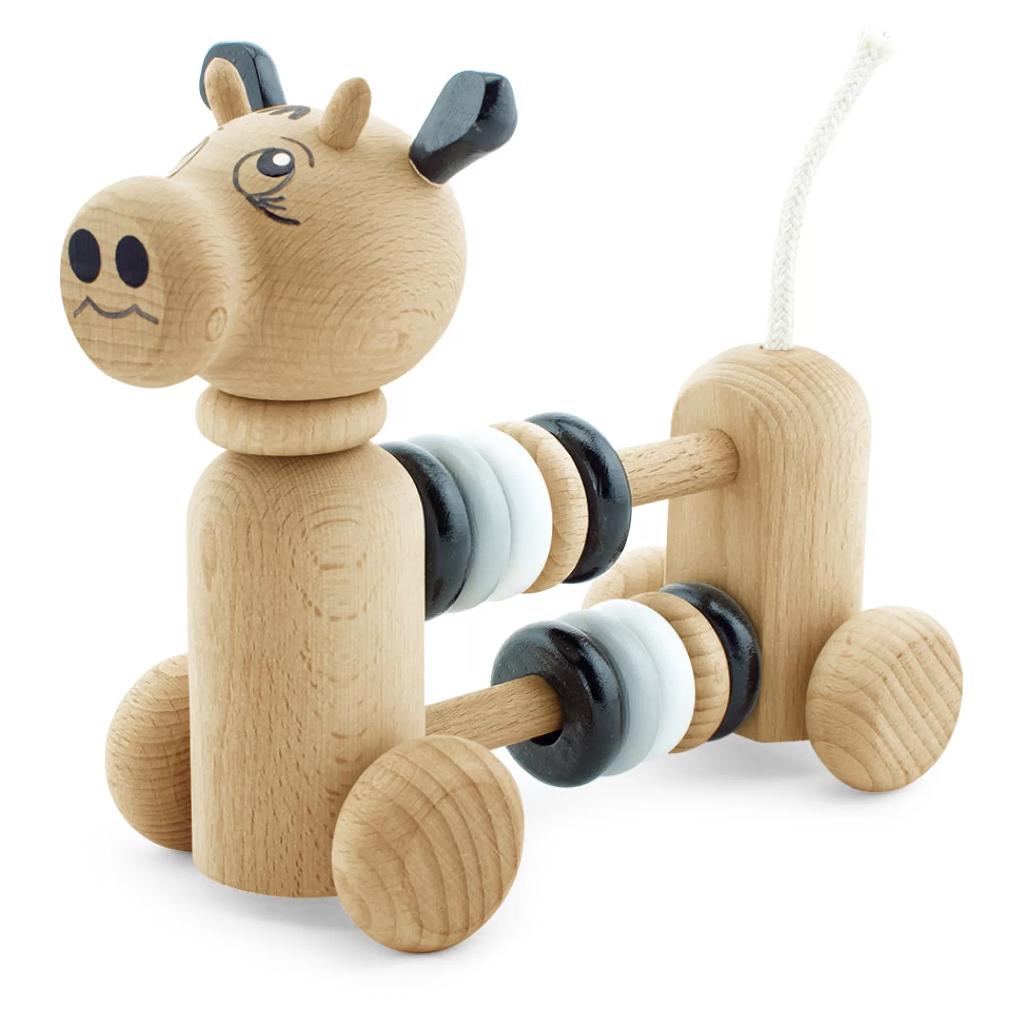 Miva Vacov Montessori Toys-Wooden Cow With Counting Beads - Ruben