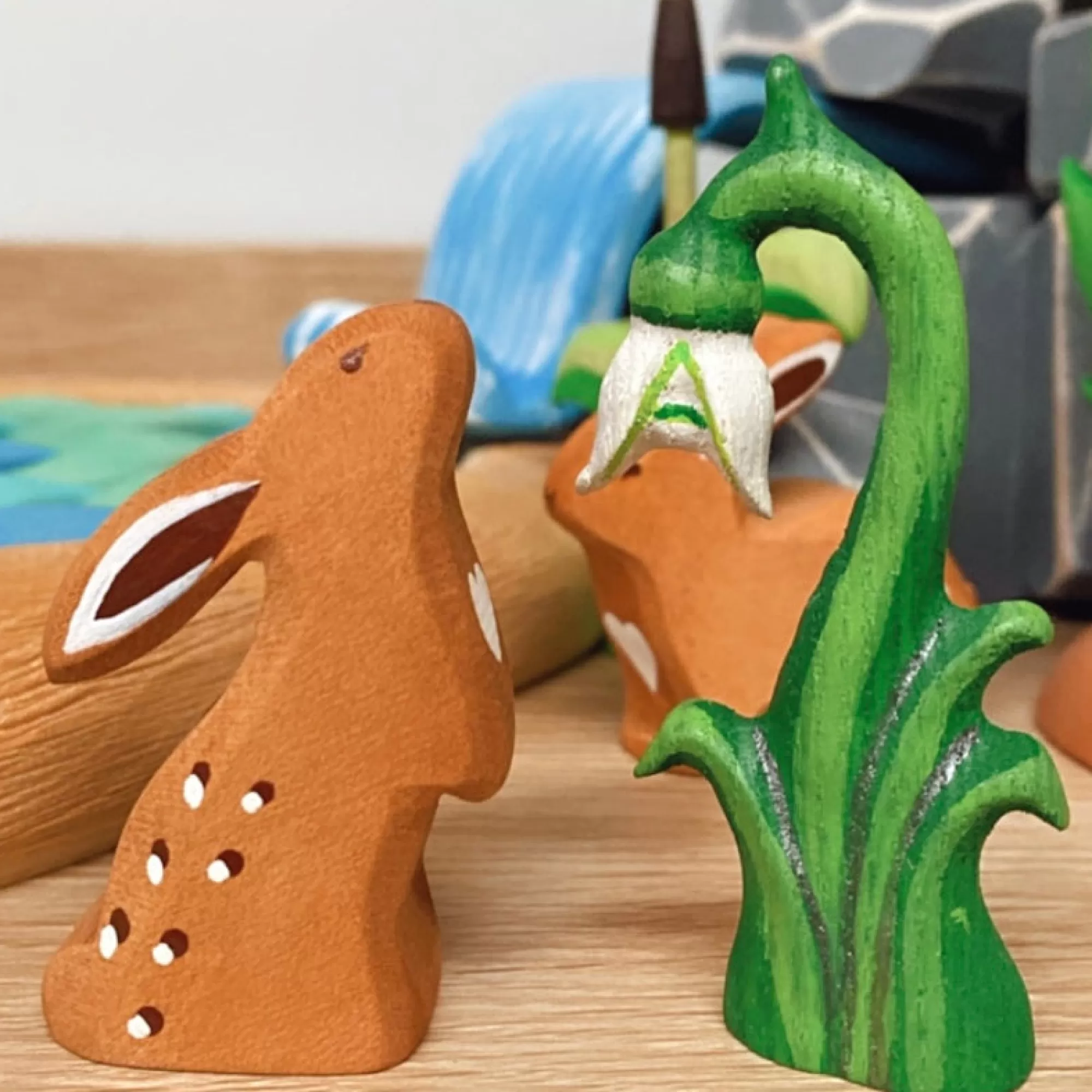 Bumbu Toys Forest Animals-Wooden Curious Rabbit