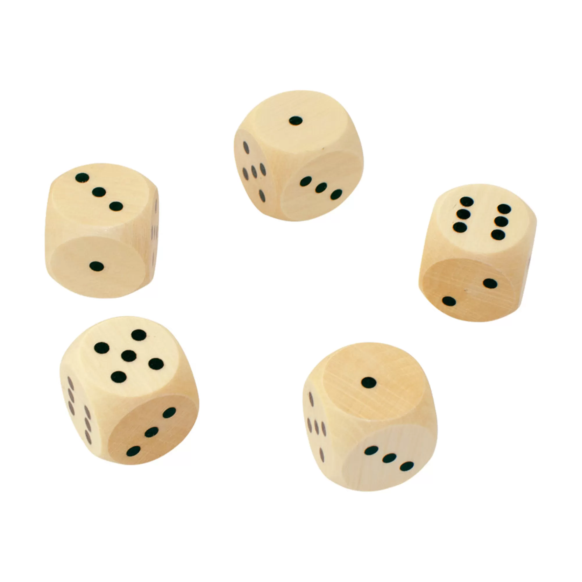 Bartu Games-Wooden Dice Set - 5