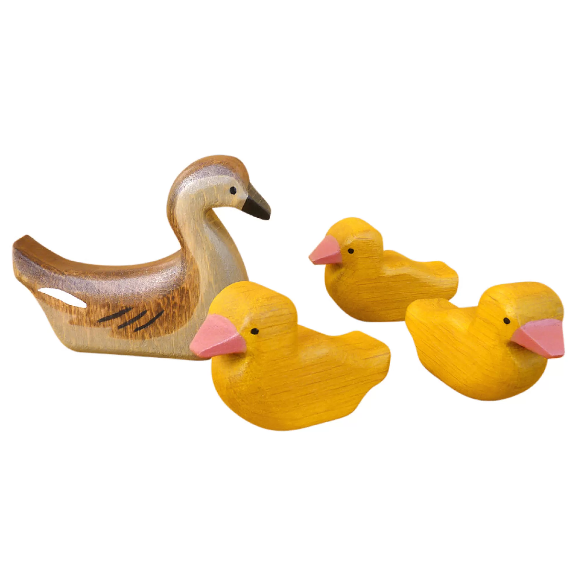 Forest Melody Waldorf Inspired-Wooden Duck & 3 Ducklings