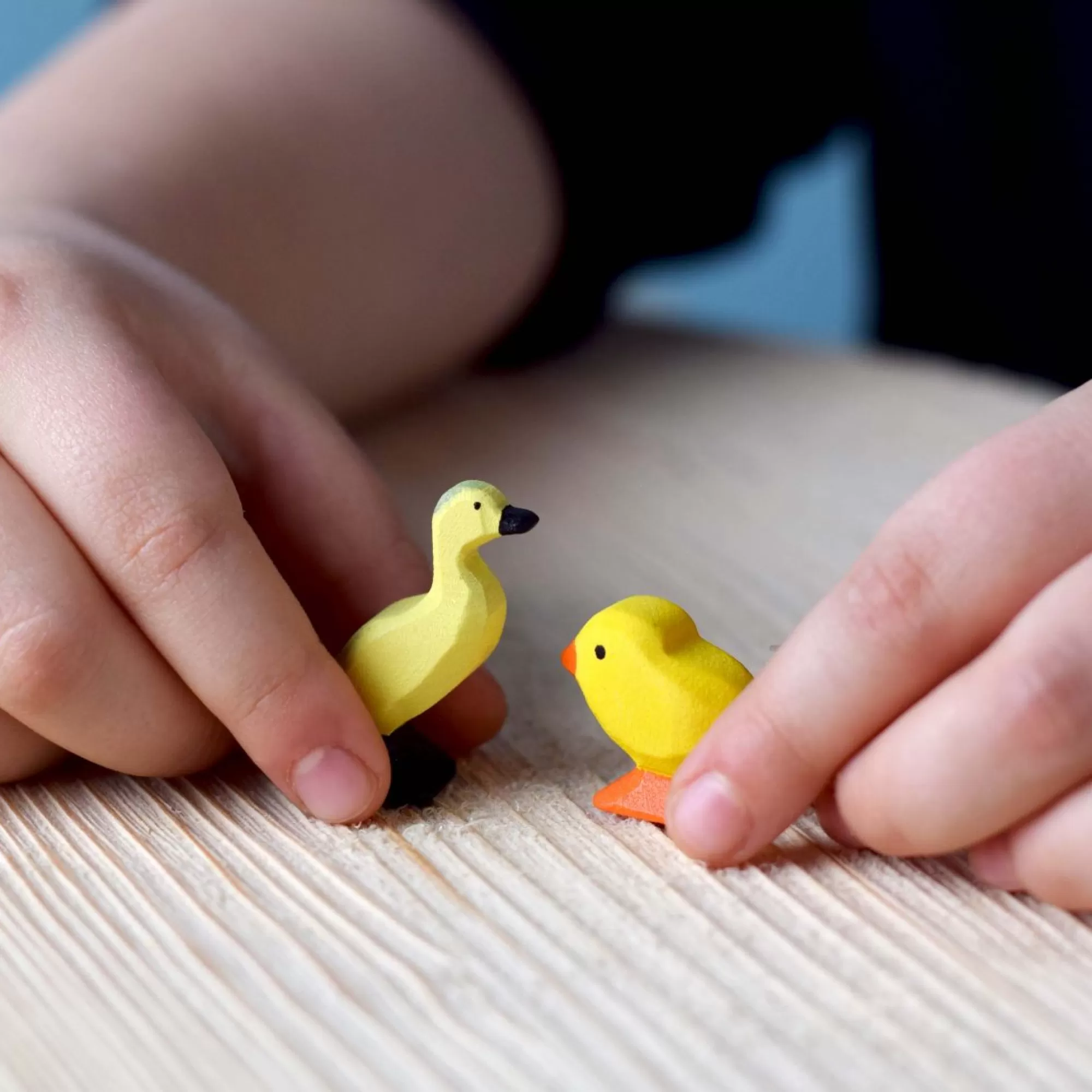 Bumbu Toys Farm Animals-Wooden Duckling Small