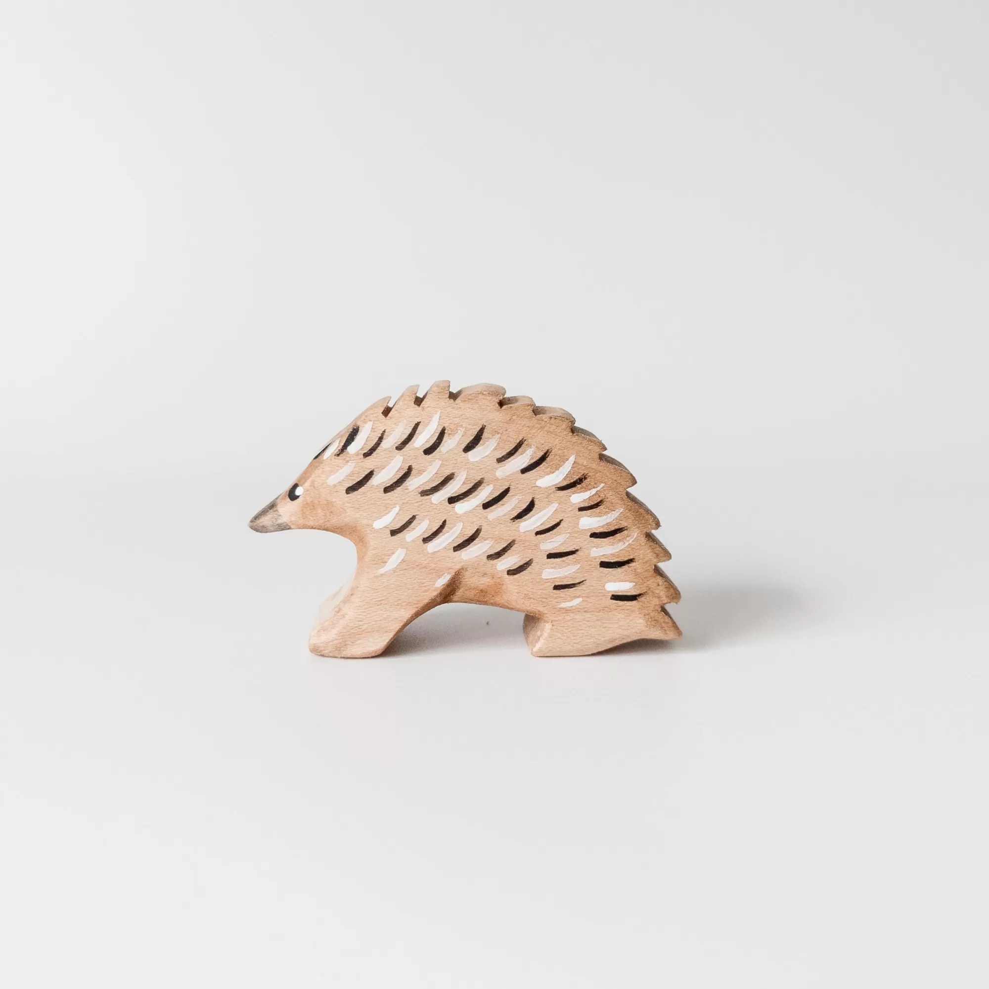 NOM Handcrafted Waldorf Inspired-Wooden Echidna