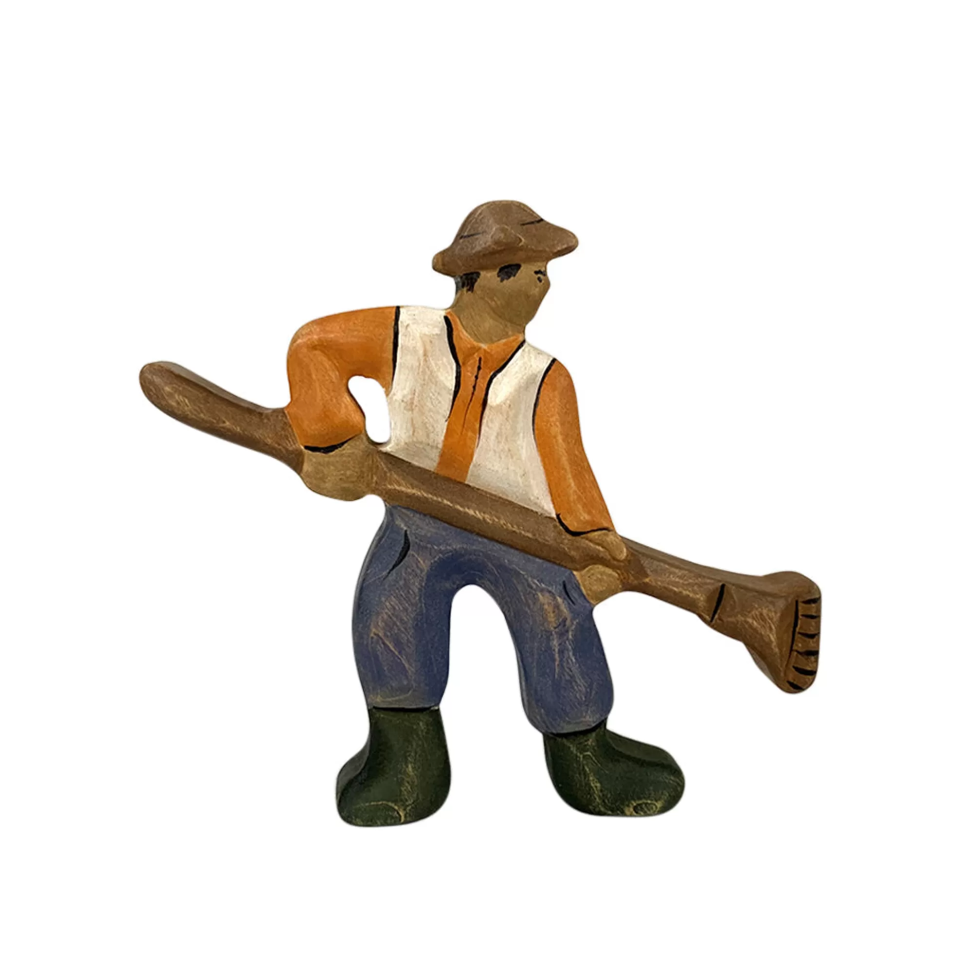 Green Taiga Farm Animals-Wooden Farmer Figure