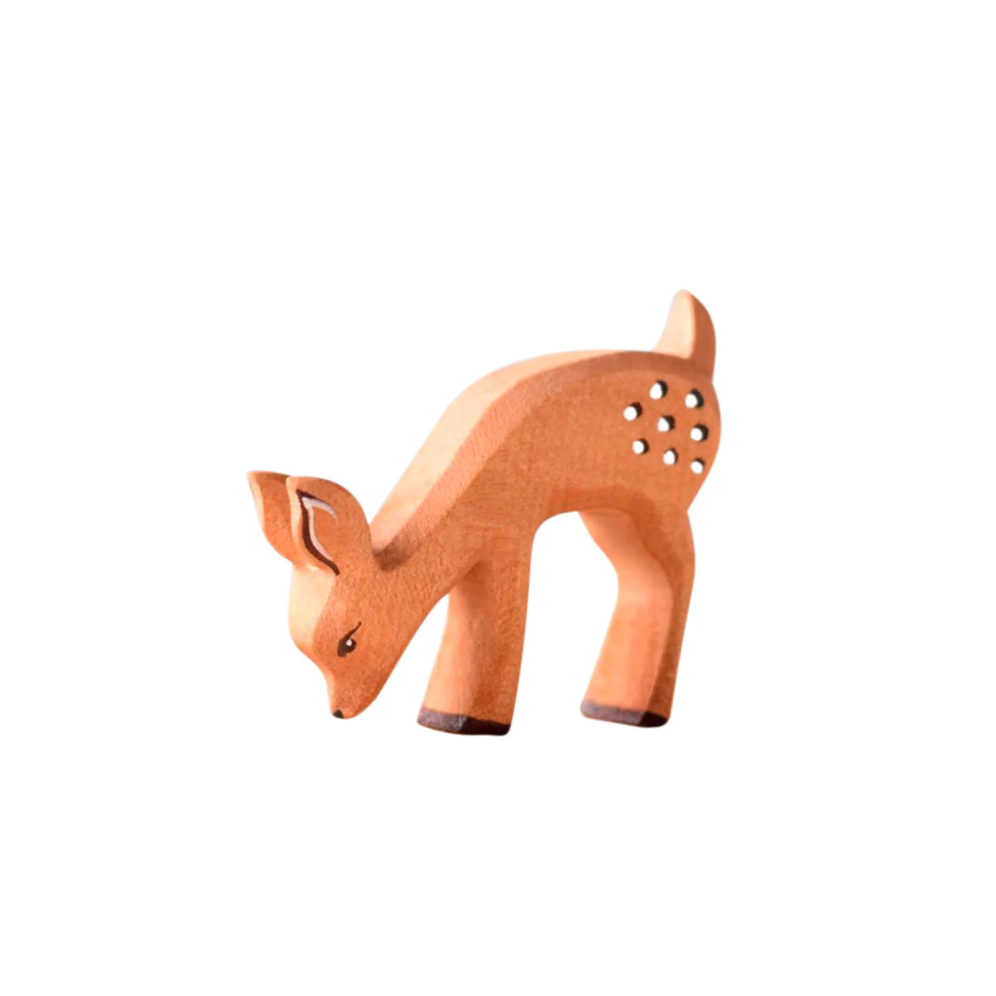 Bumbu Toys Waldorf Inspired-Wooden Fawn - Eating