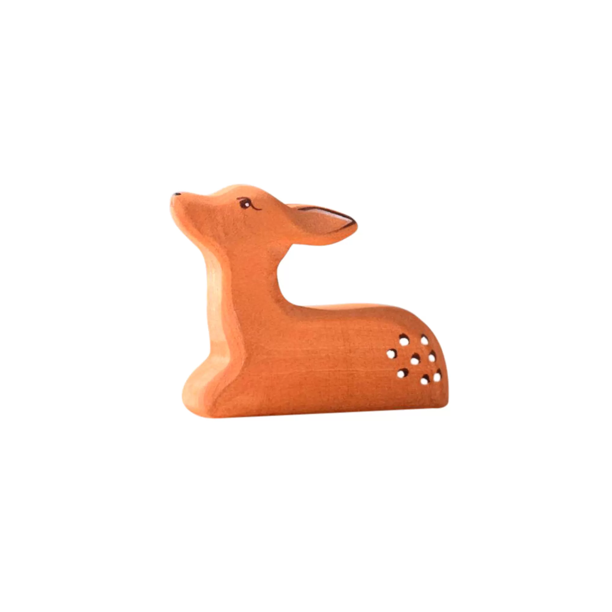 Bumbu Toys Waldorf Inspired-Wooden Fawn - Resting