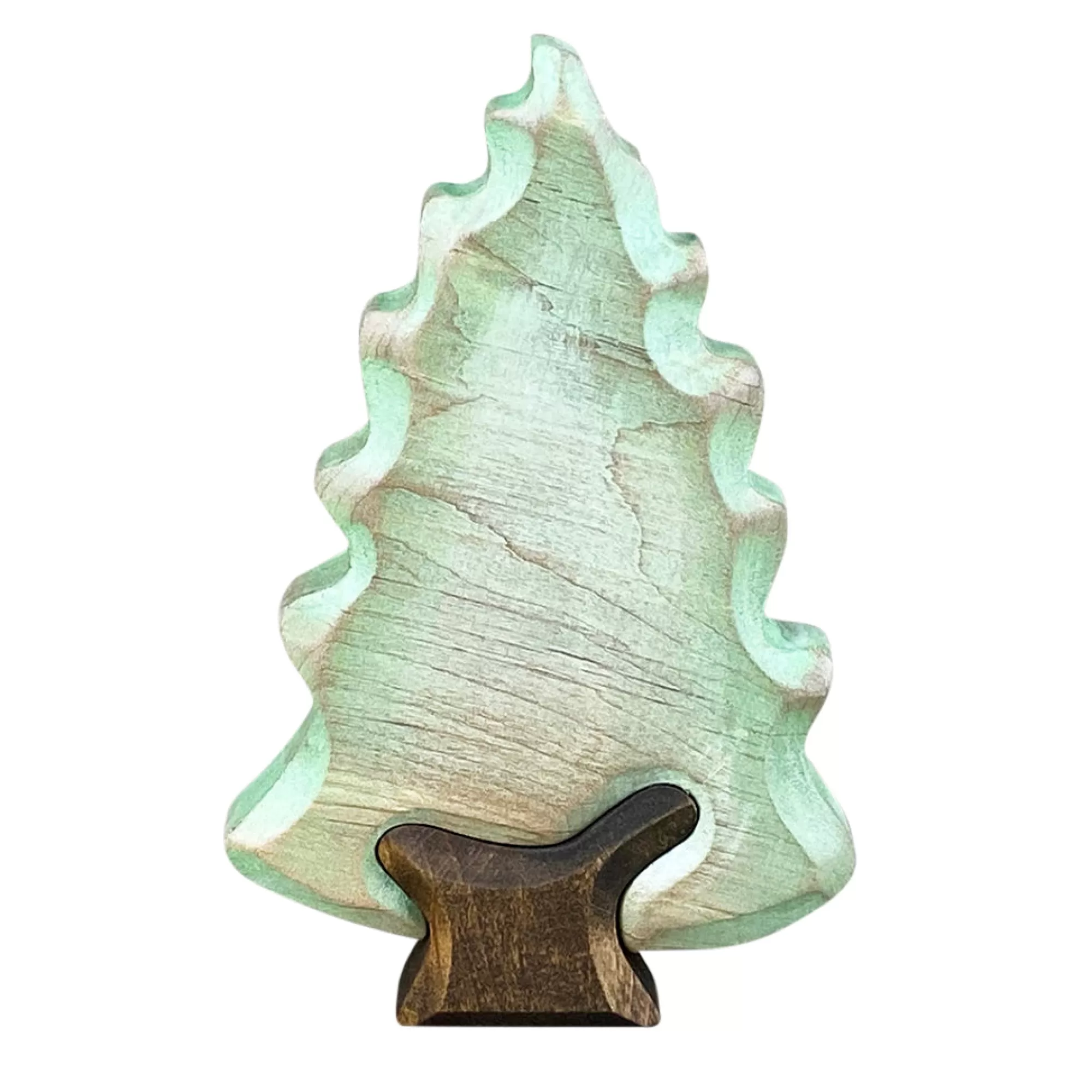 Green Taiga Wooden Trees-Wooden Fir Tree