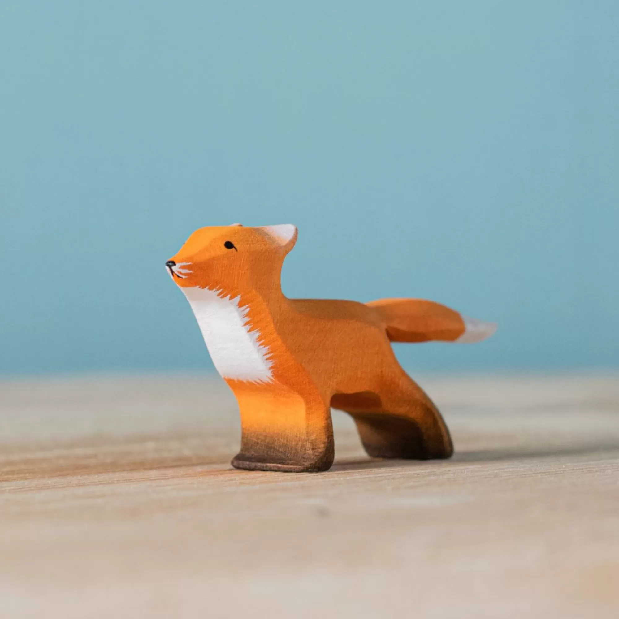 Bumbu Toys Stories & Tales-Wooden Fox Cub - Curious (Arriving September)