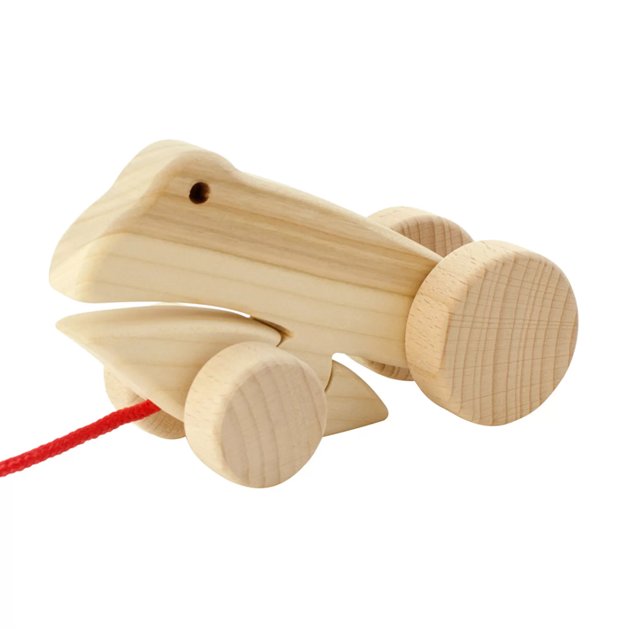 Jasio Push & Pull Along-Wooden Frog Pull Along - Fletcher