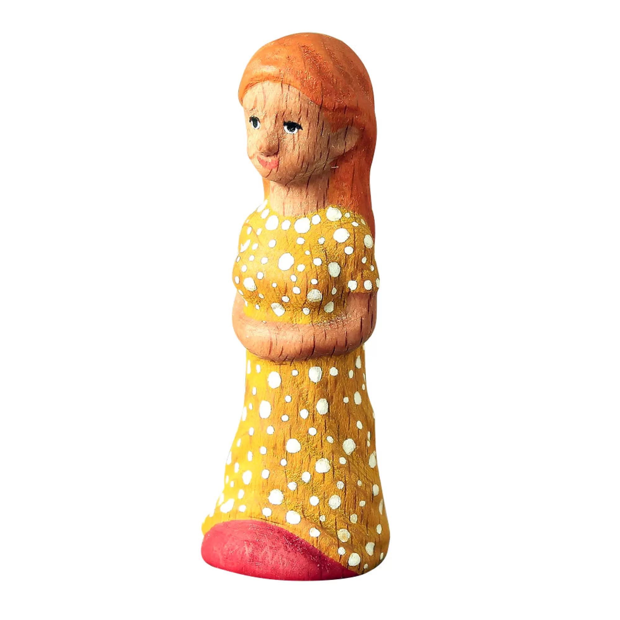 Noelino Toys Doll Accessories-Wooden Girl Figure