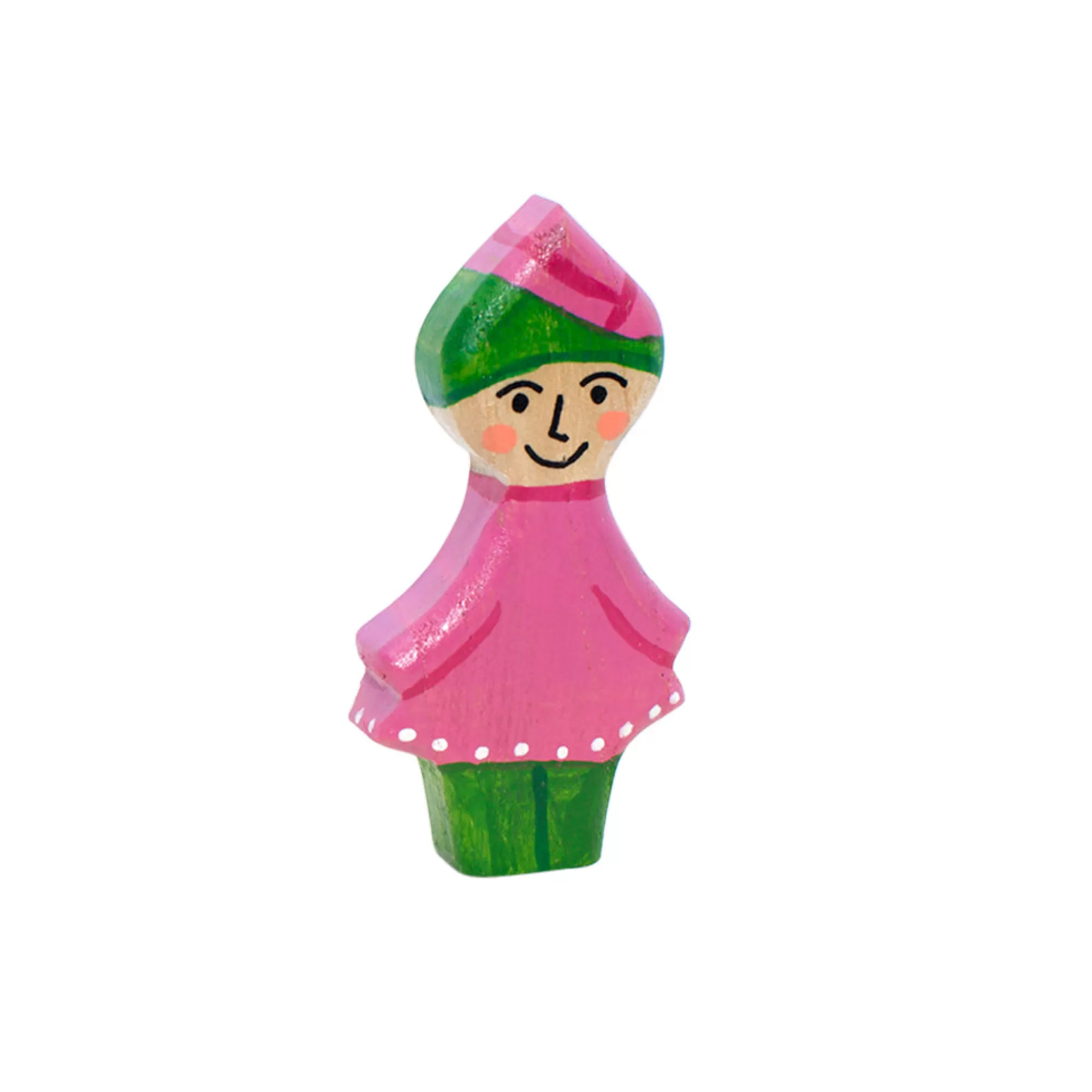 Oshkin Wooden Craft Stories & Tales-Wooden Gnome - Rose Girl