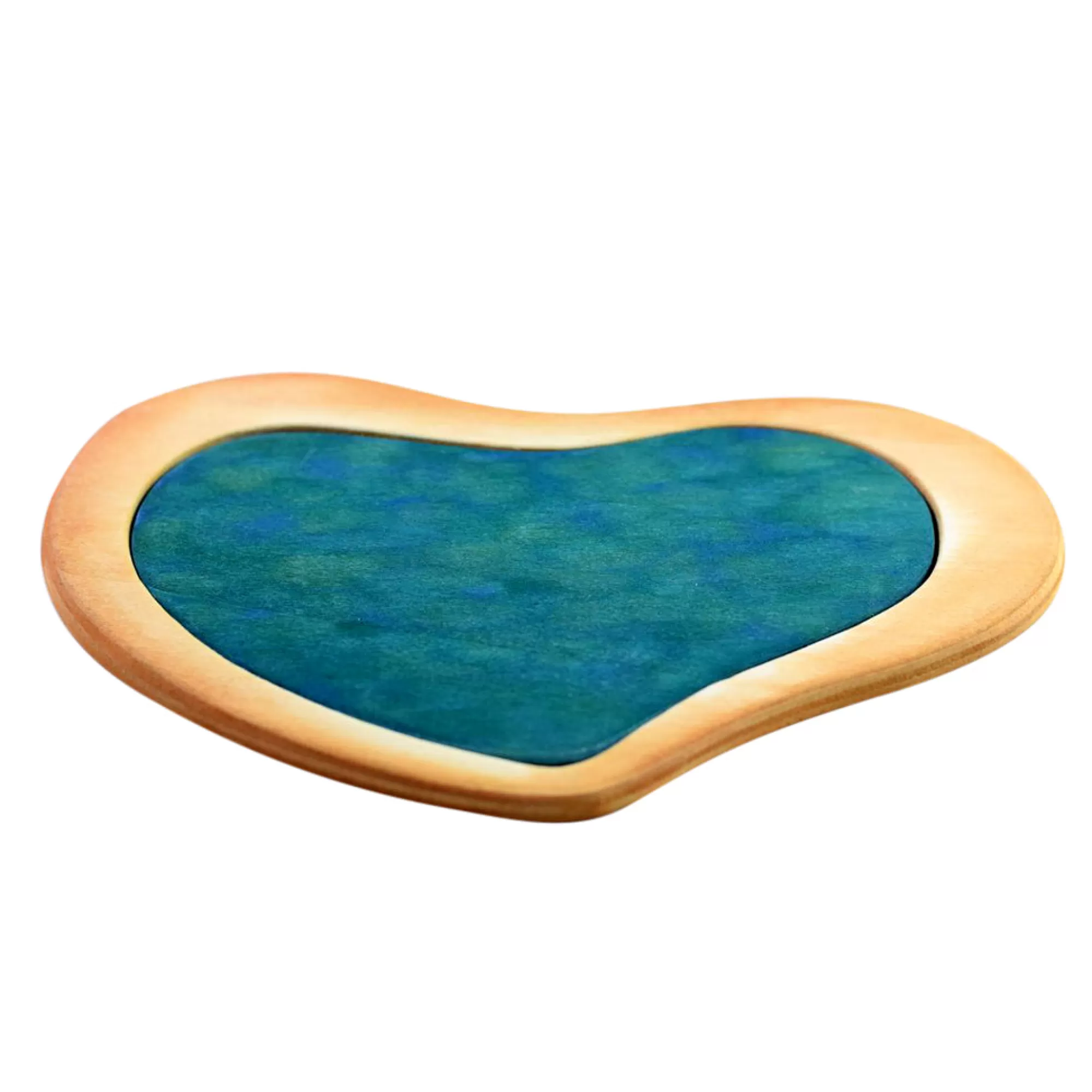 Bumbu Toys Waldorf Inspired-Wooden Heart Shaped Pond