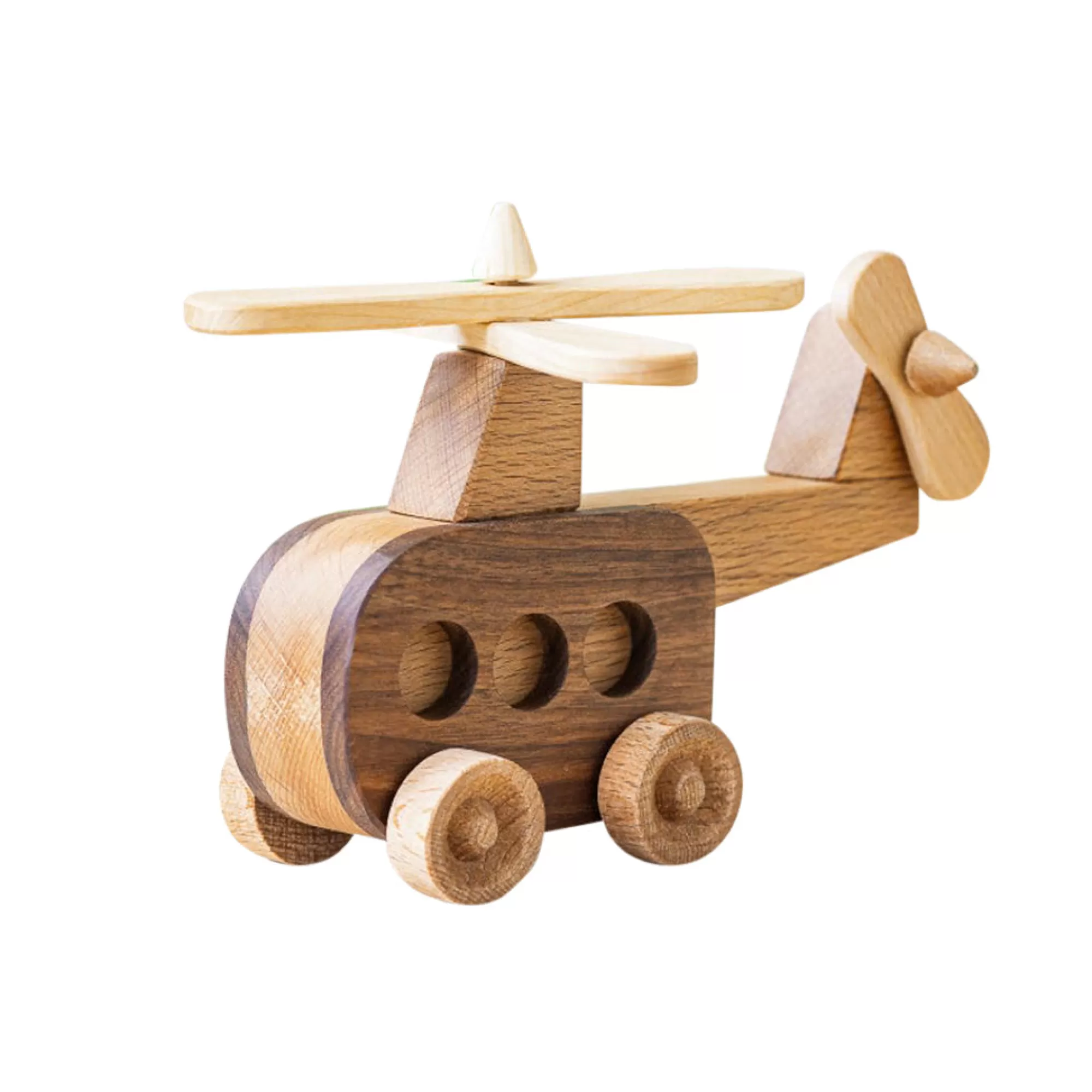 Kind Wood Pecker Push & Pull Along-Wooden Helicopter - Adeline