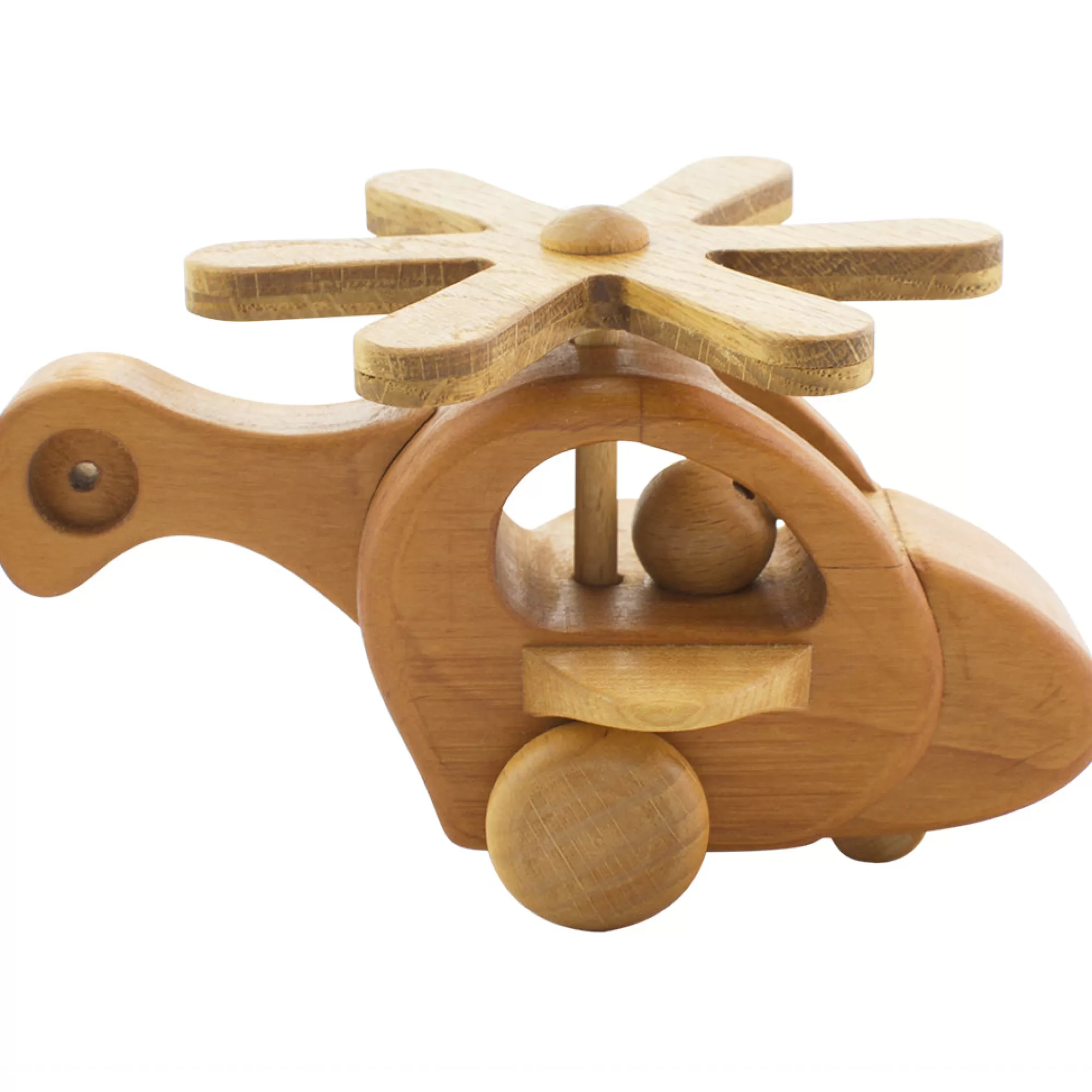 Dio Toys Push & Pull Along-Wooden Helicopter - Maxine