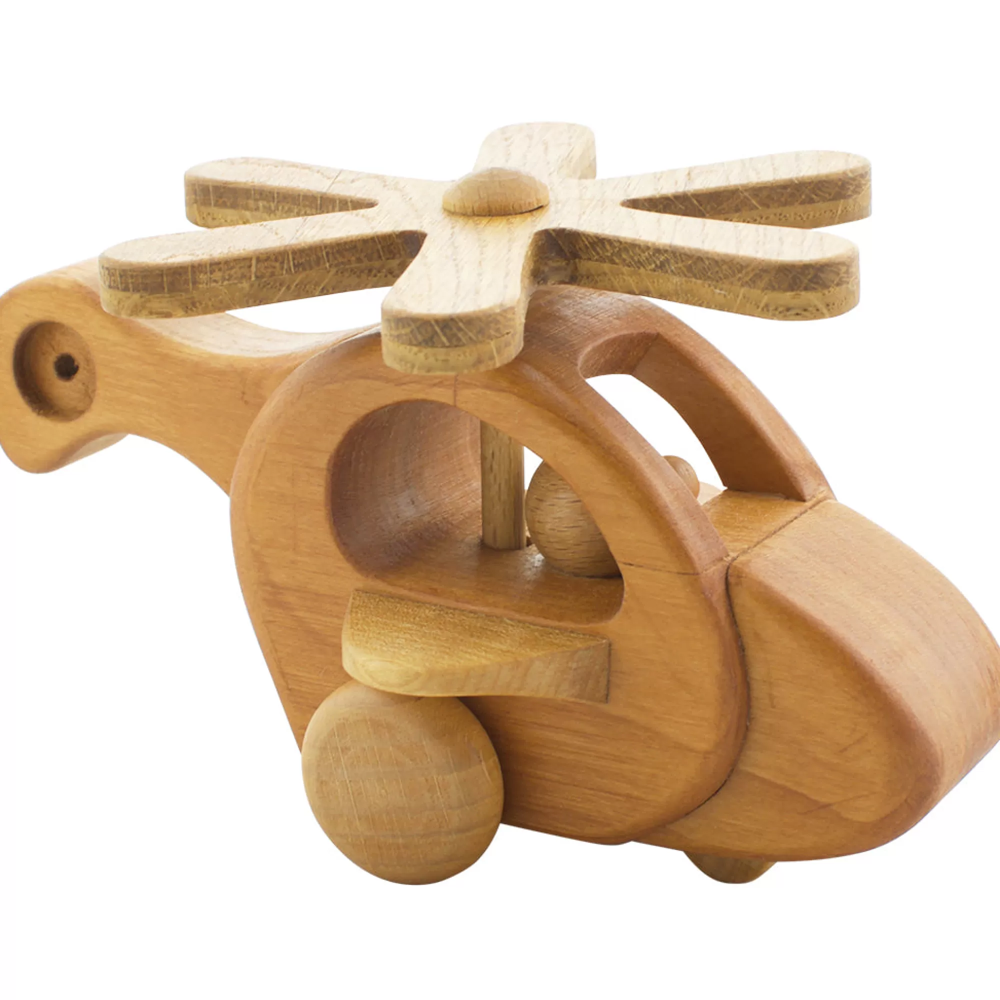 Dio Toys Push & Pull Along-Wooden Helicopter - Maxine