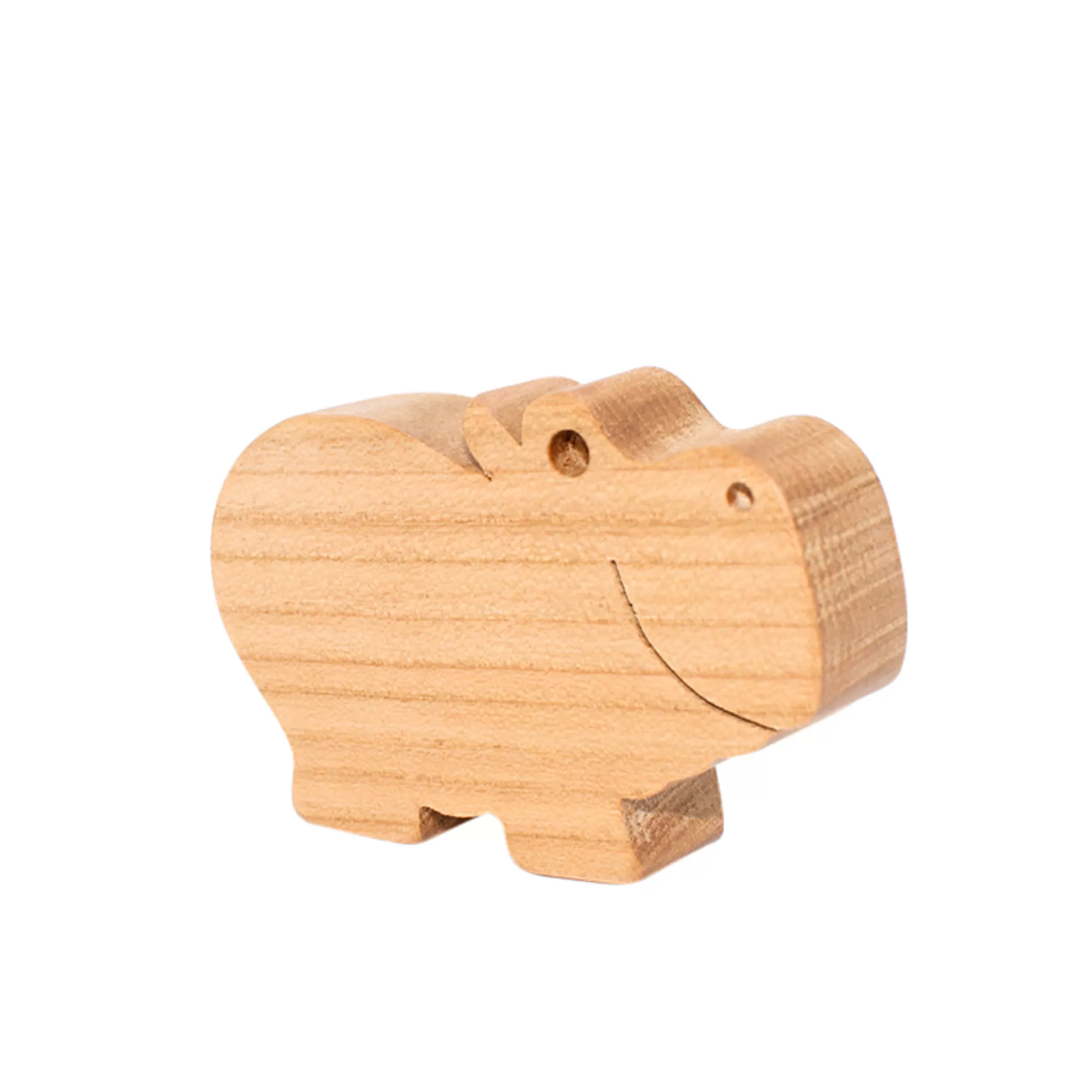 Dio Toys African Animals-Wooden Hippo Figure