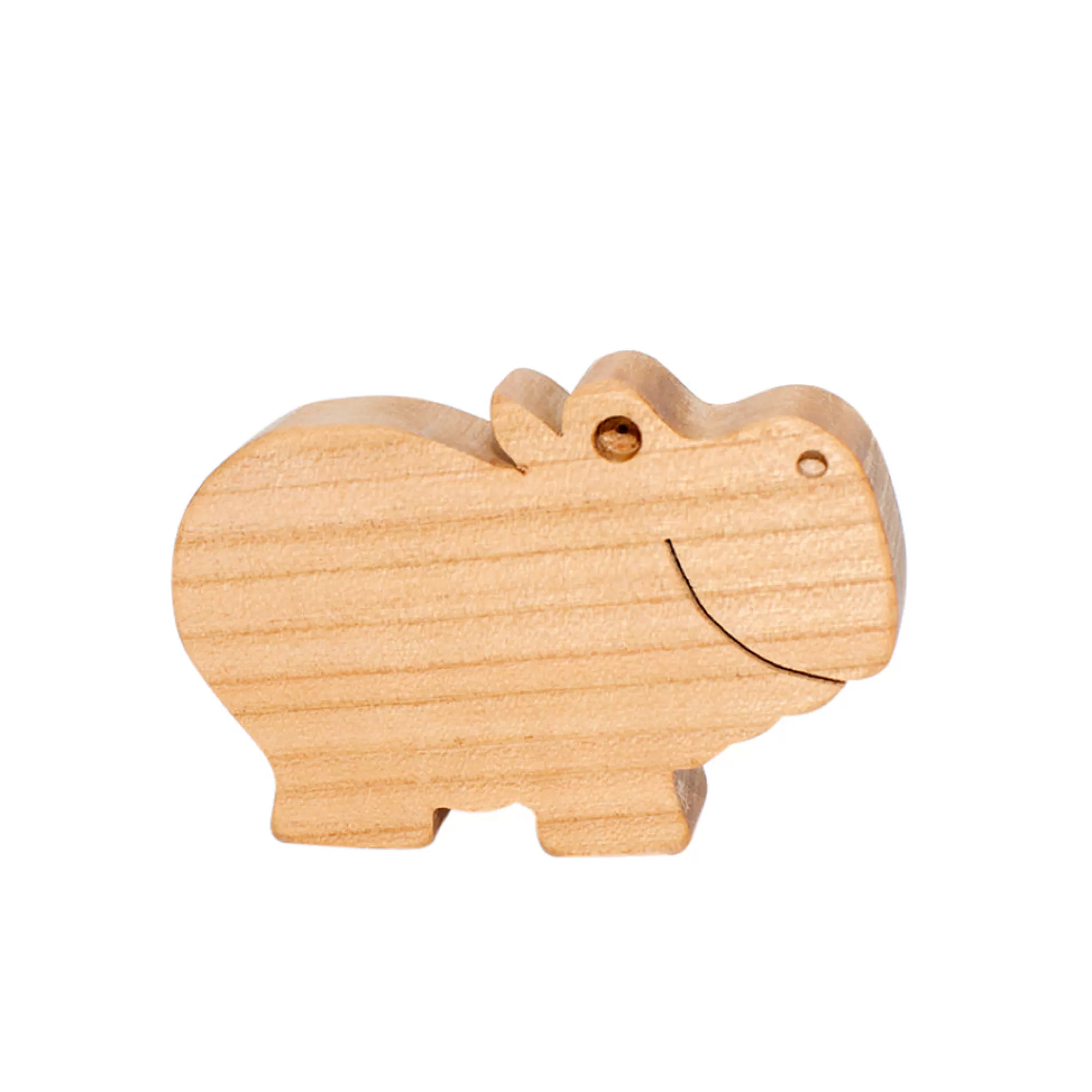 Dio Toys African Animals-Wooden Hippo Figure