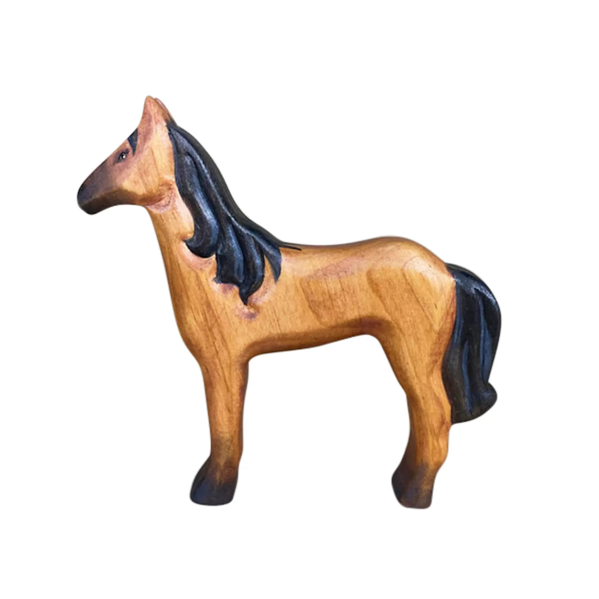 Green Taiga Farm Animals-Wooden Horse Standing