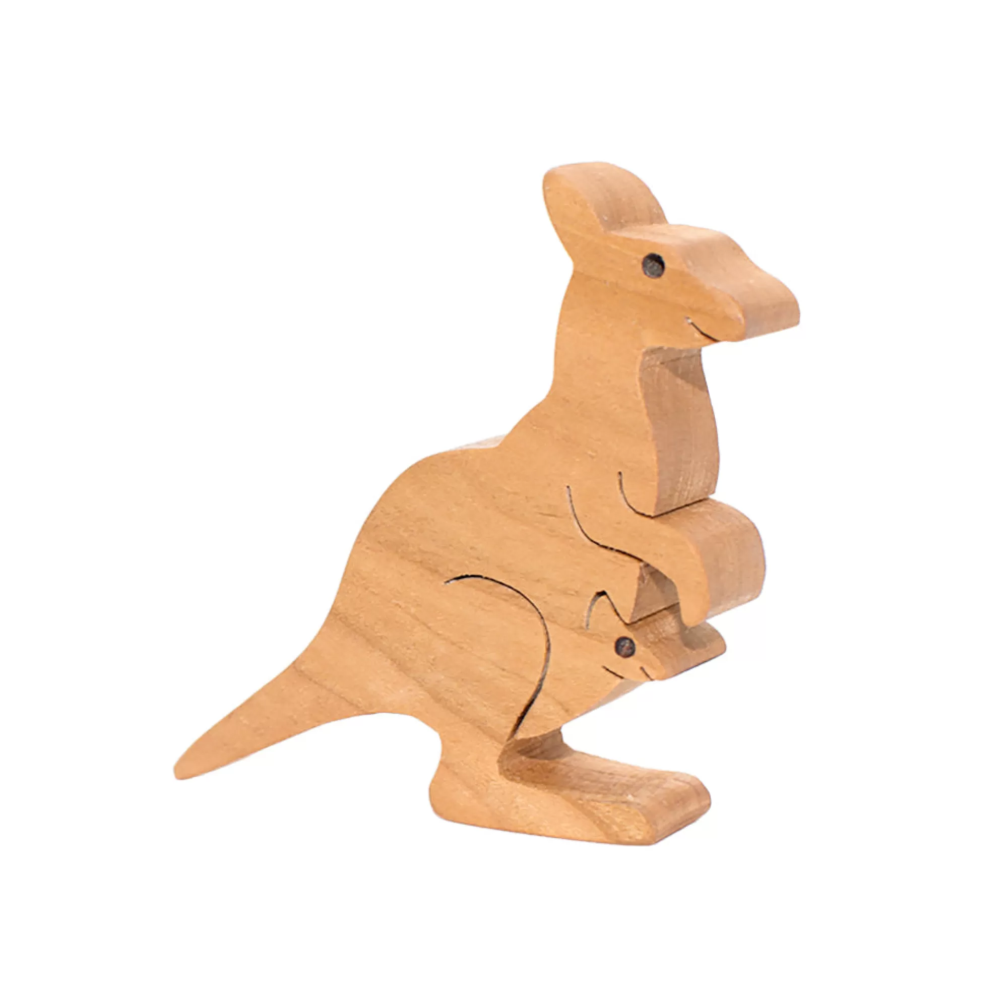 Dio Toys Australian Animals-Wooden Kangaroo Figure