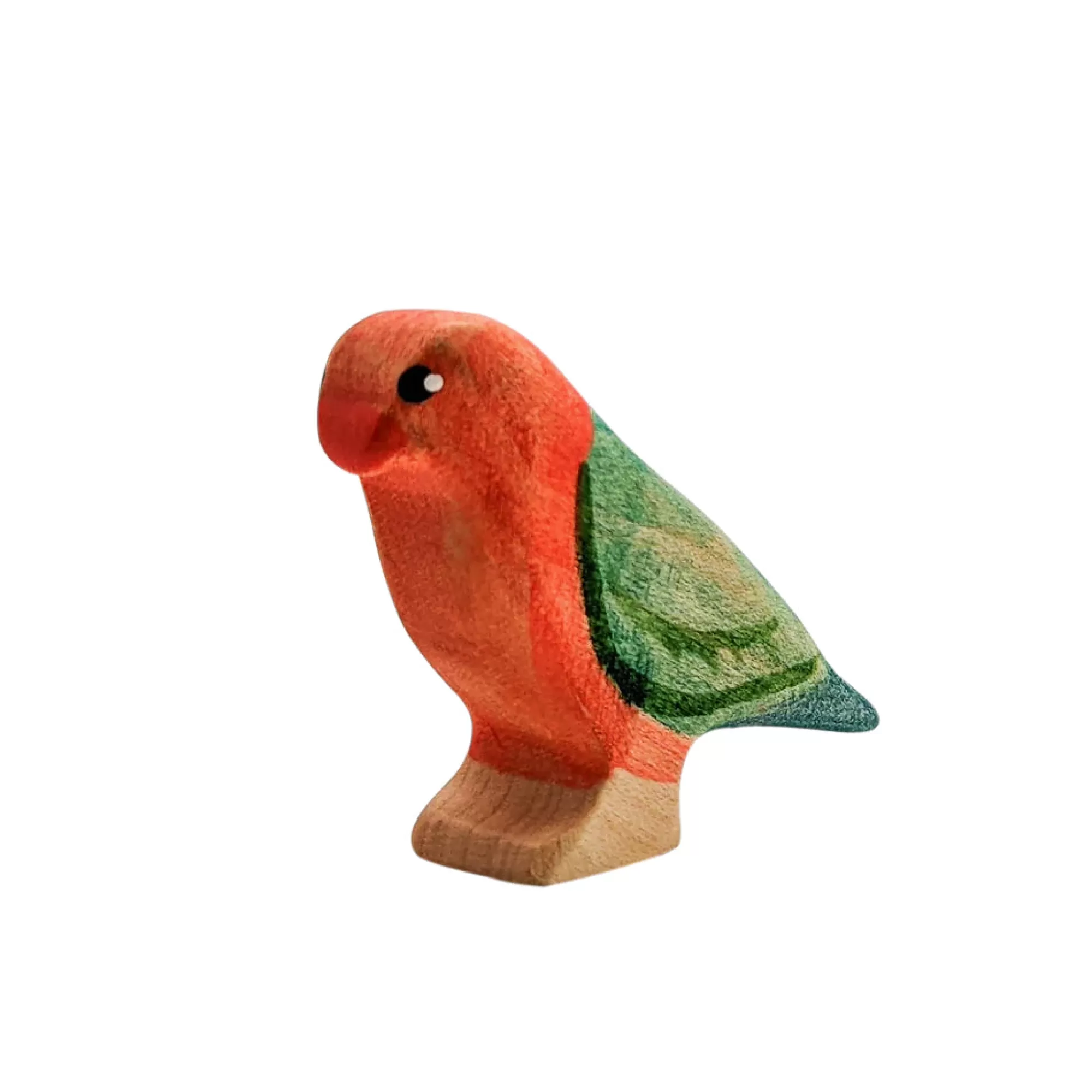 NOM Handcrafted Waldorf Inspired-Wooden King Parrot - Male