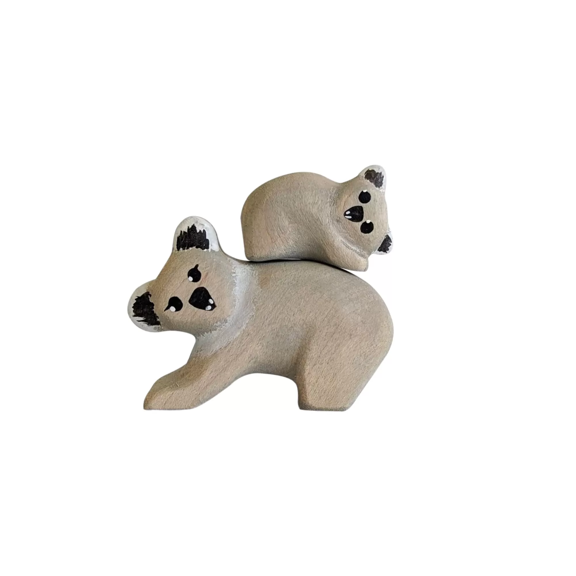 NOM Handcrafted Waldorf Inspired-Wooden Koala & Joey Set