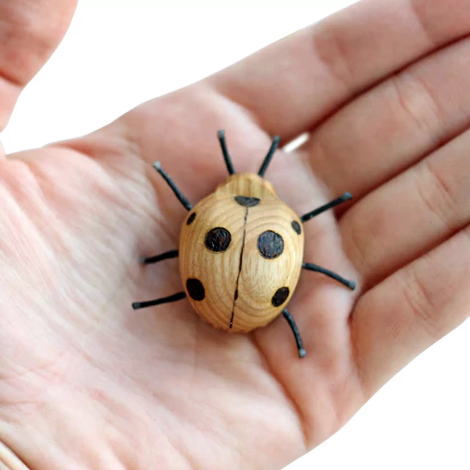 Oshkin Wooden Craft Forest Animals-Wooden Ladybug