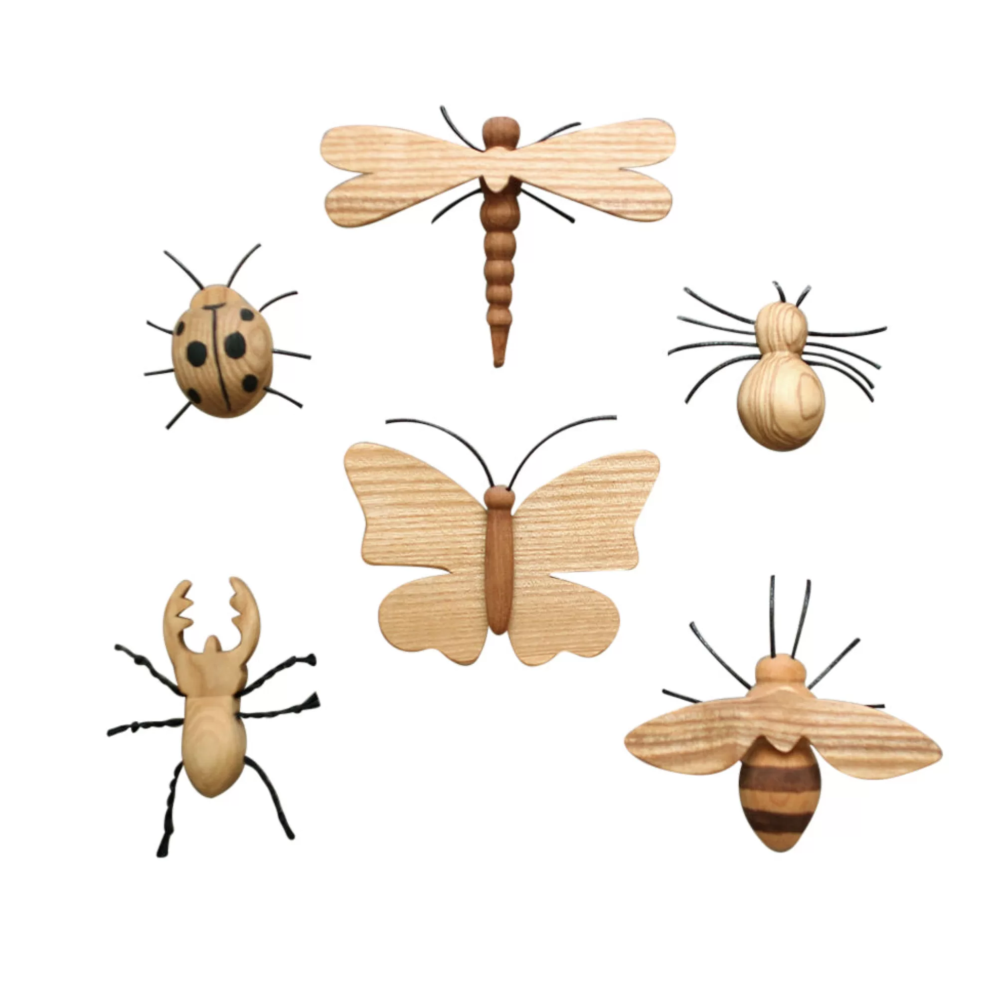 Oshkin Wooden Craft Forest Animals-Wooden Ladybug