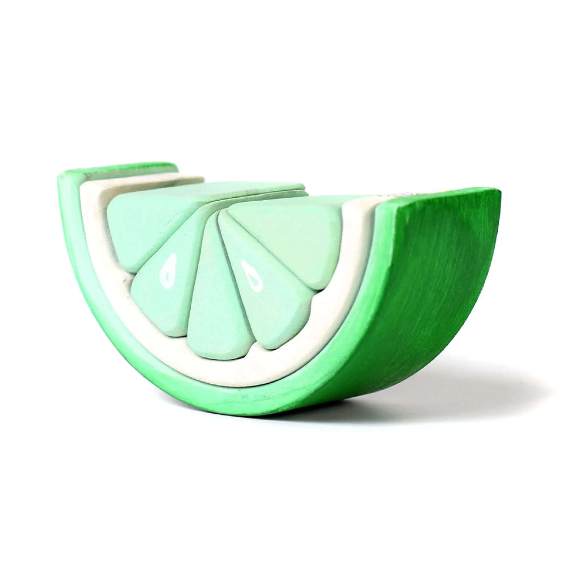 Bumbu Toys Arches & Rainbows-Wooden Lime Stacker