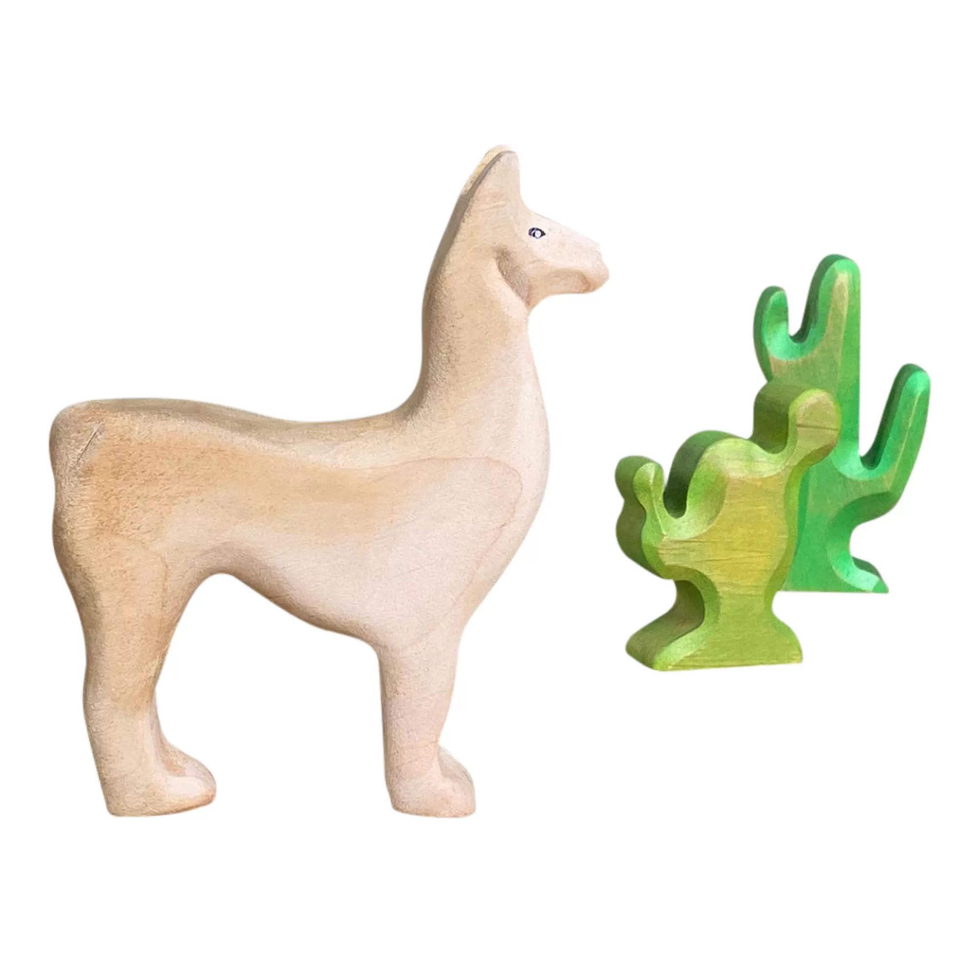 Green Taiga Farm Animals-Wooden Llama