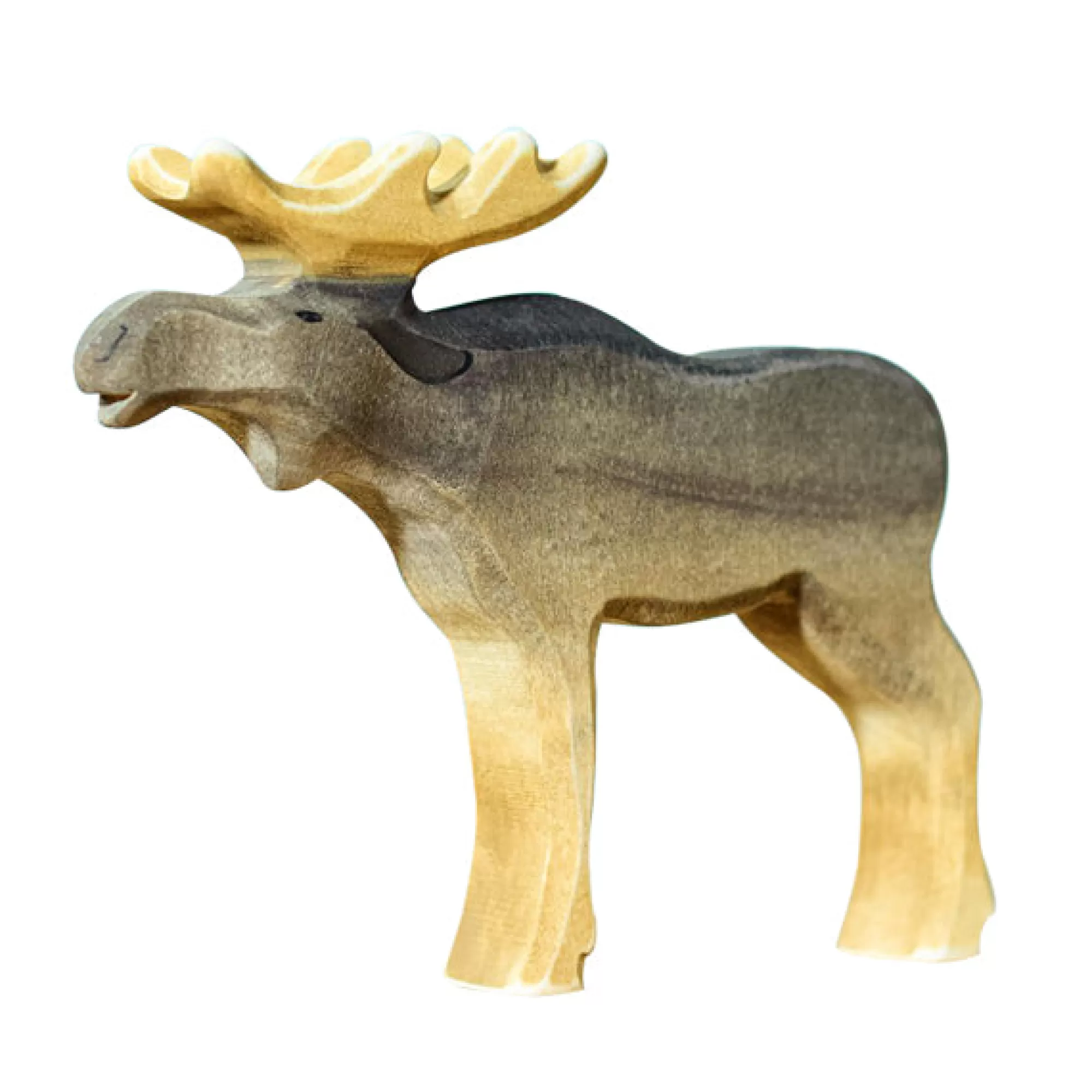 Bumbu Toys Waldorf Inspired-Wooden Moose - Bull