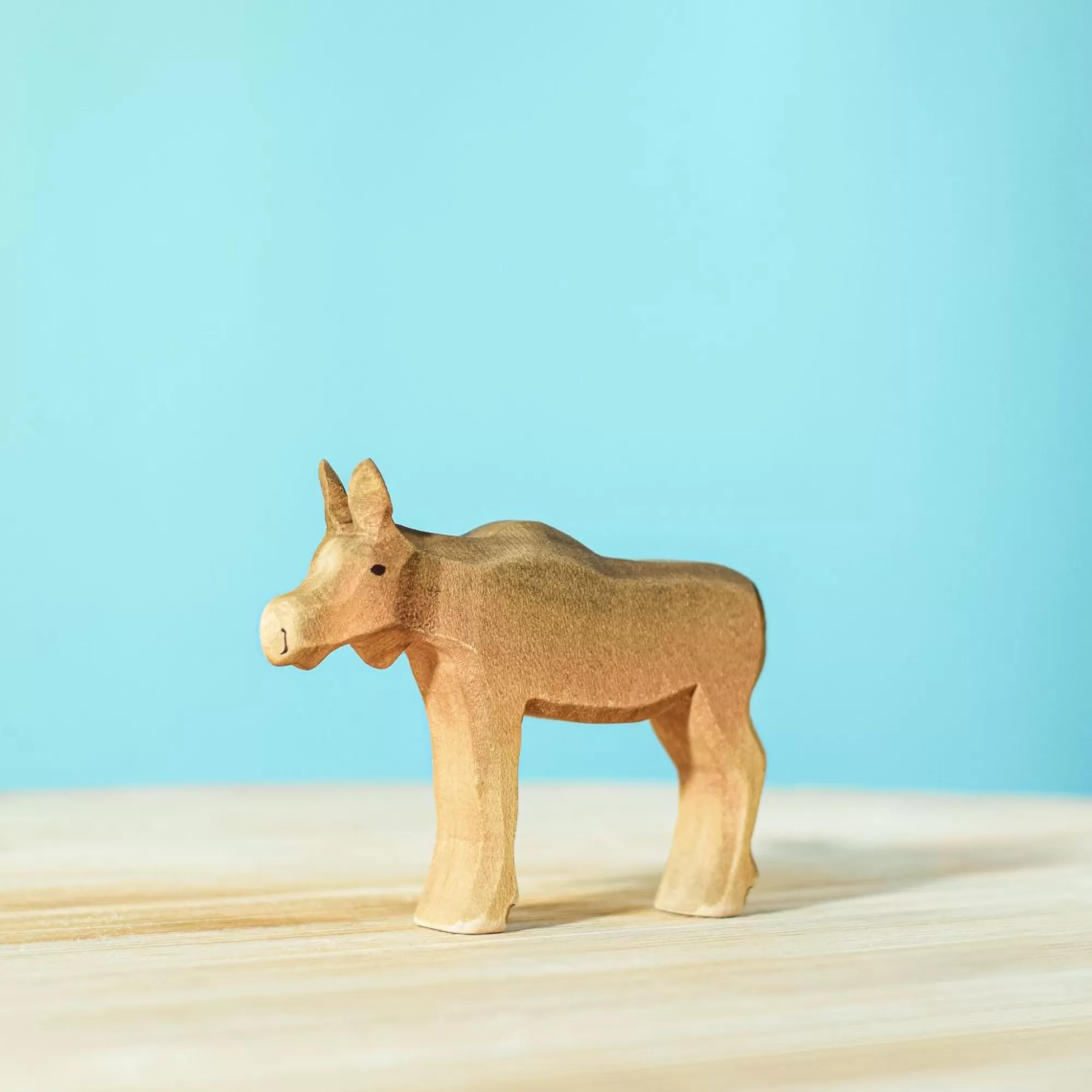 Bumbu Toys Waldorf Inspired-Wooden Moose - Calf