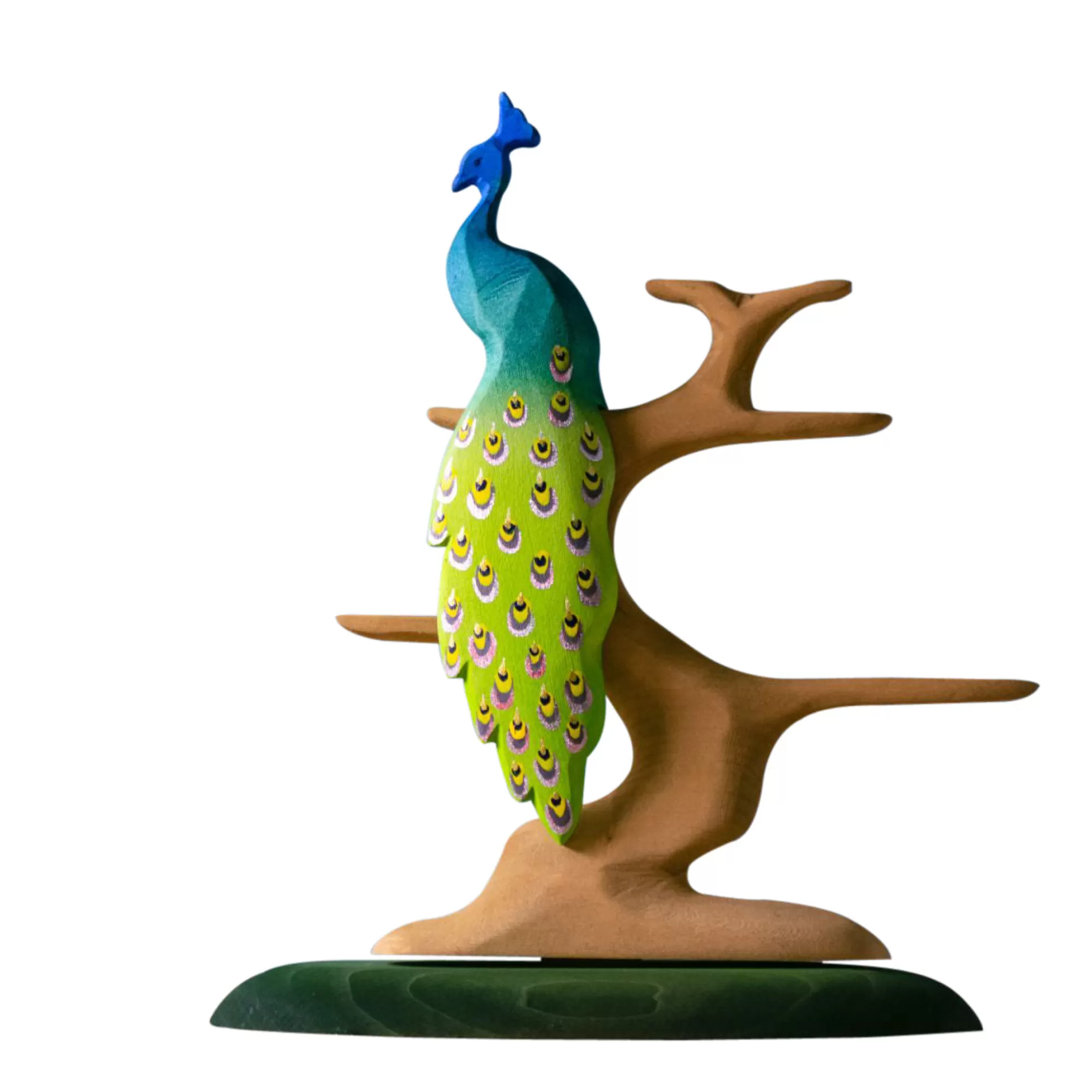 Bumbu Toys Forest Animals-Wooden Peacock