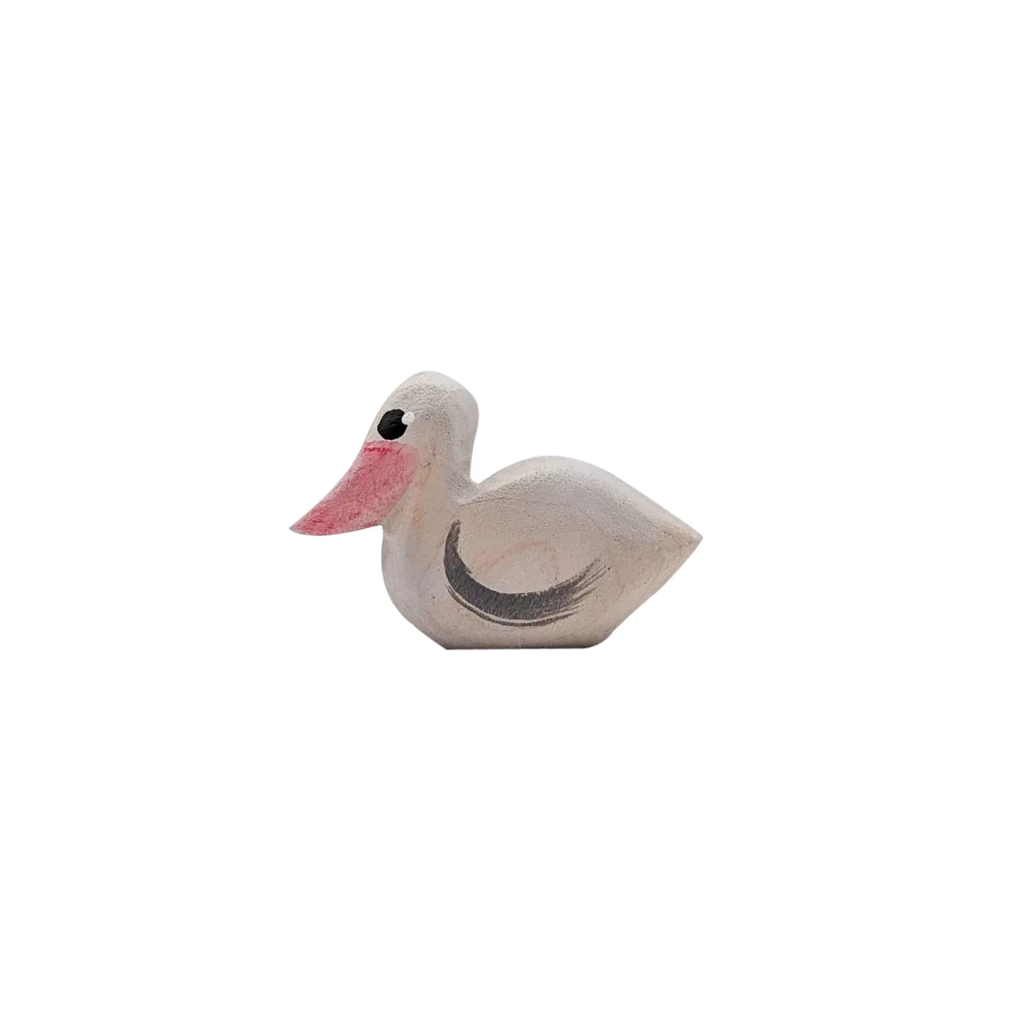 NOM Handcrafted Waldorf Inspired-Wooden Pelican Chick