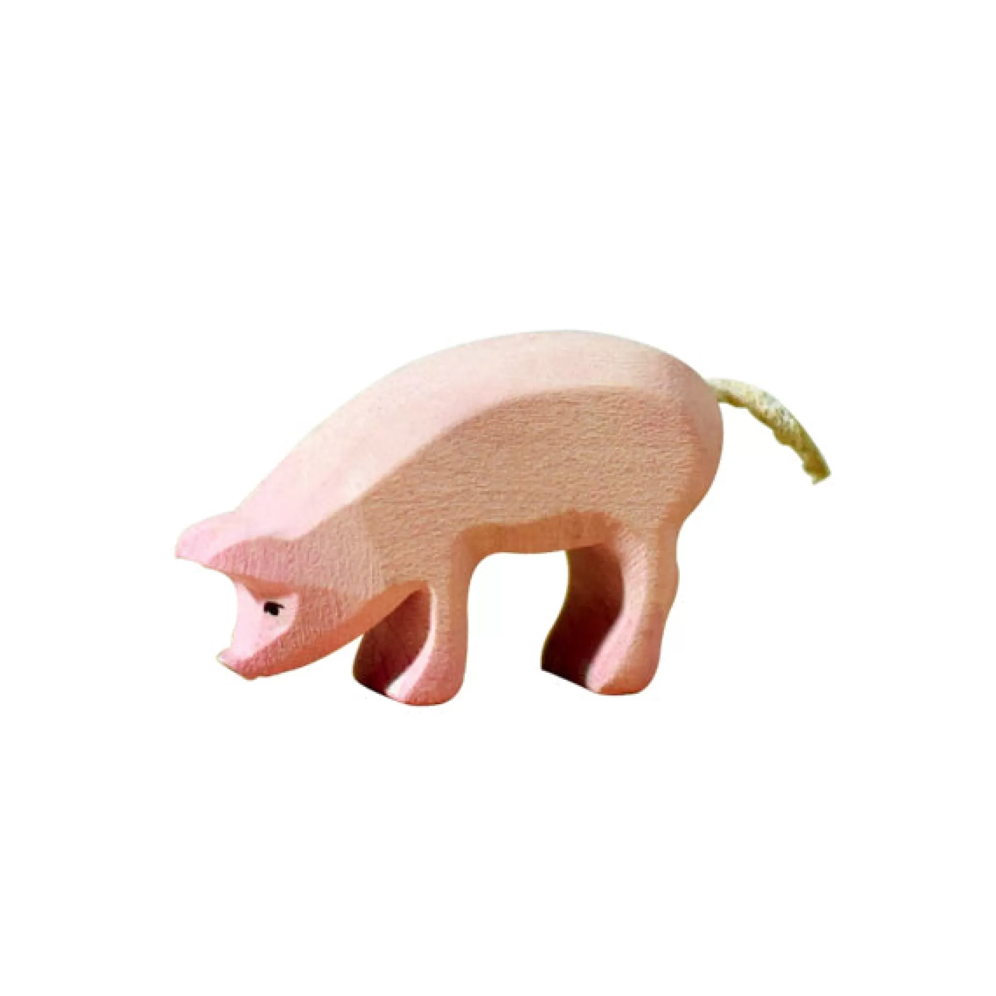 Bumbu Toys Farm Animals-Wooden Piglet - Eating