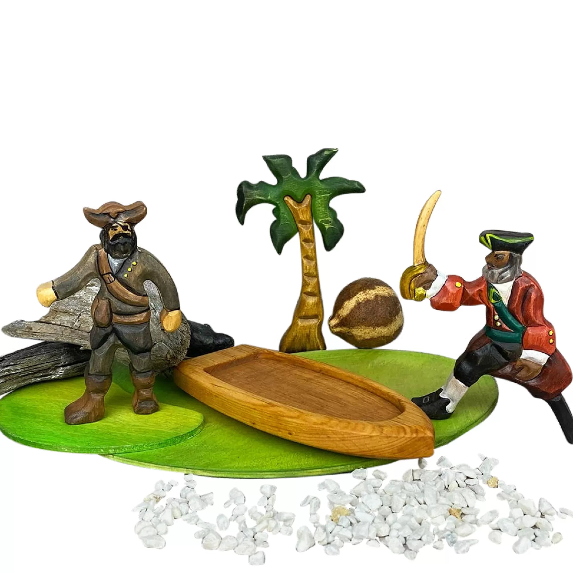 Green Taiga Stories & Tales-Wooden Pirate With Eye Patch