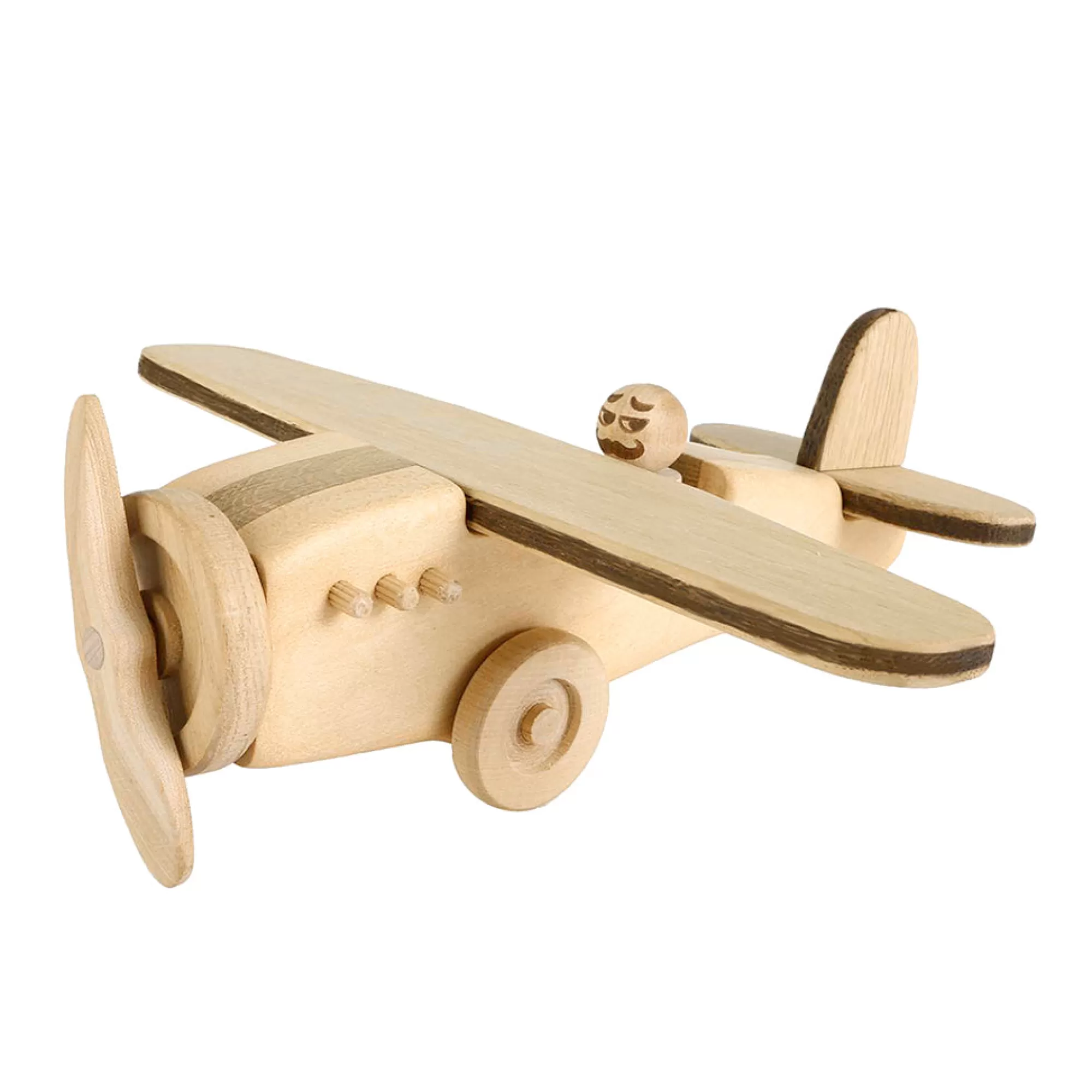 Kubi Dubi Airplanes-Wooden Plane - Dusty