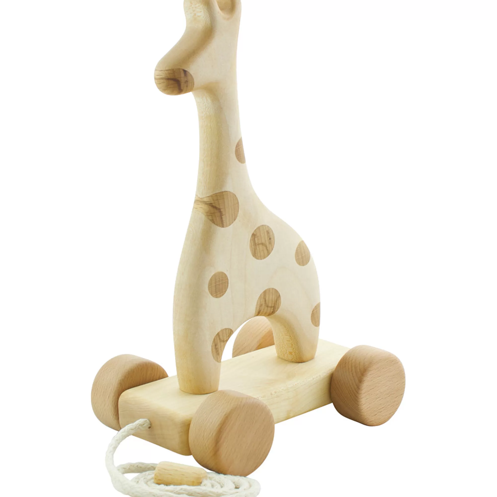 Tateplota Push & Pull Along-Wooden Pull Along Giraffe - Amelie