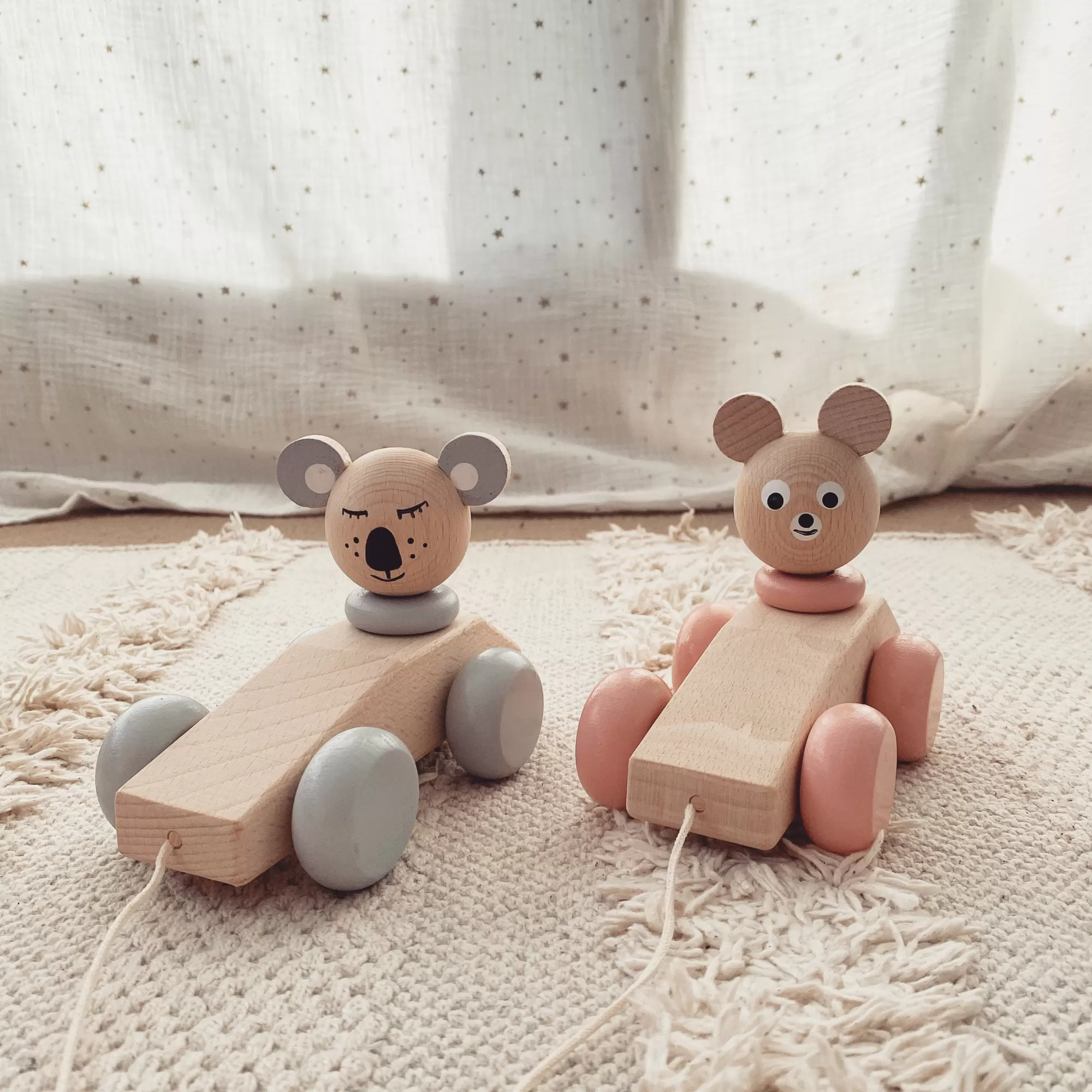 Miva Vacov Push & Pull Along-Wooden Pull Along Toy Koala - Neville