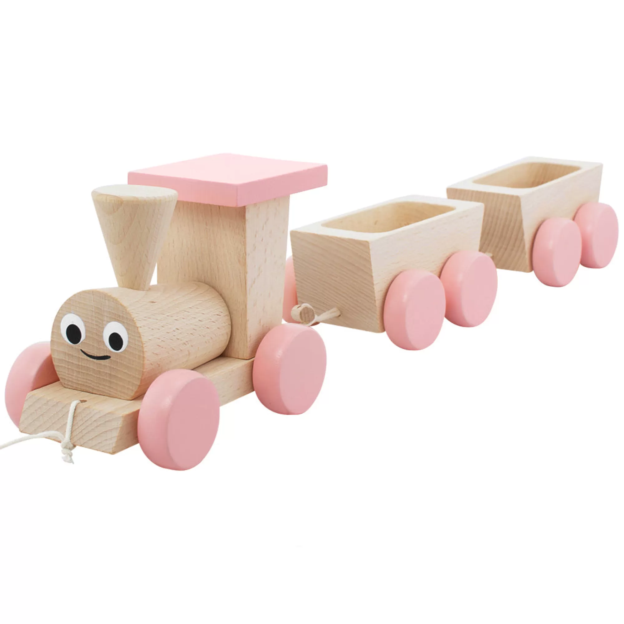 Miva Vacov Push & Pull Along-Wooden Pull Along Train - Belle