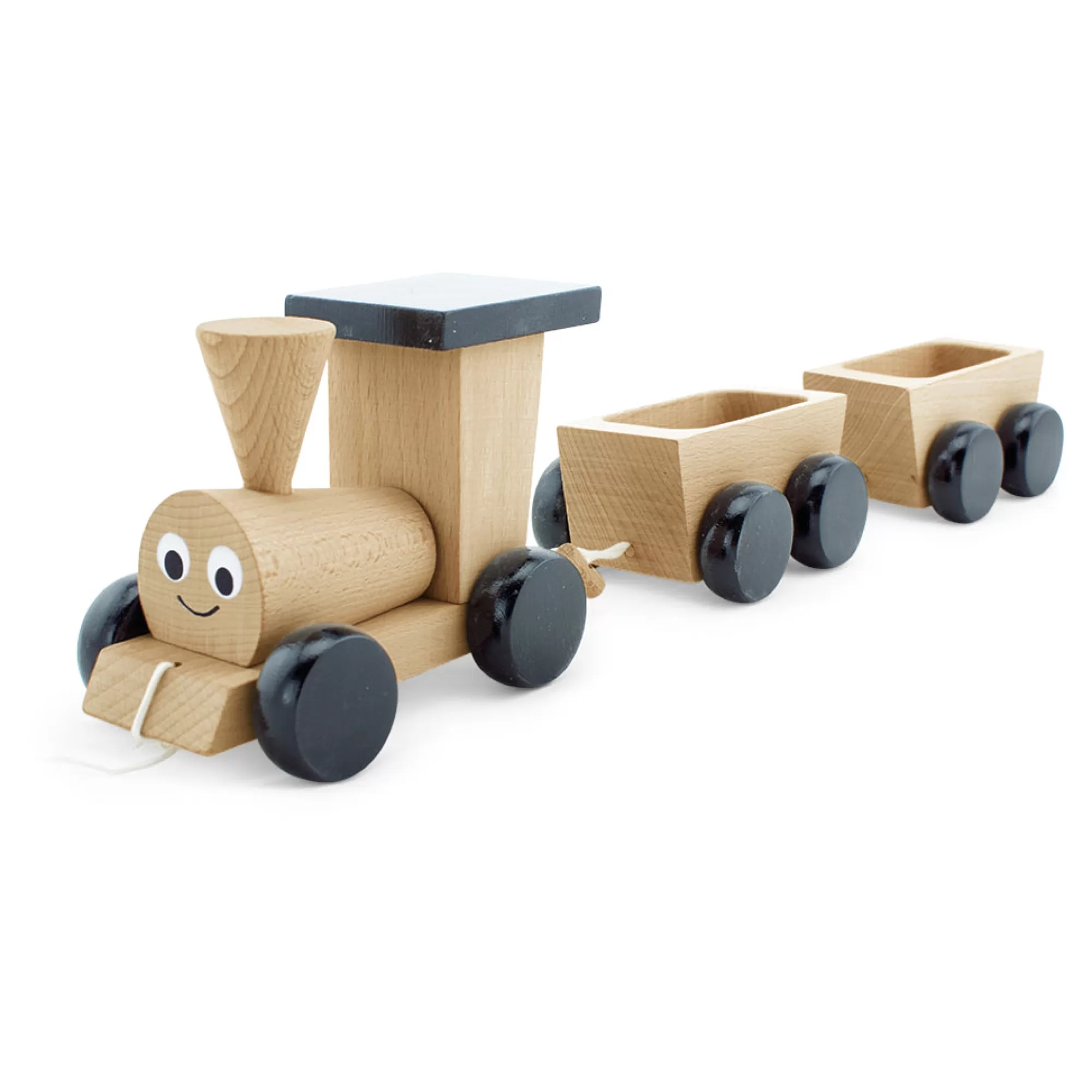 Miva Vacov Push & Pull Along-Wooden Pull Along Train - Poppy